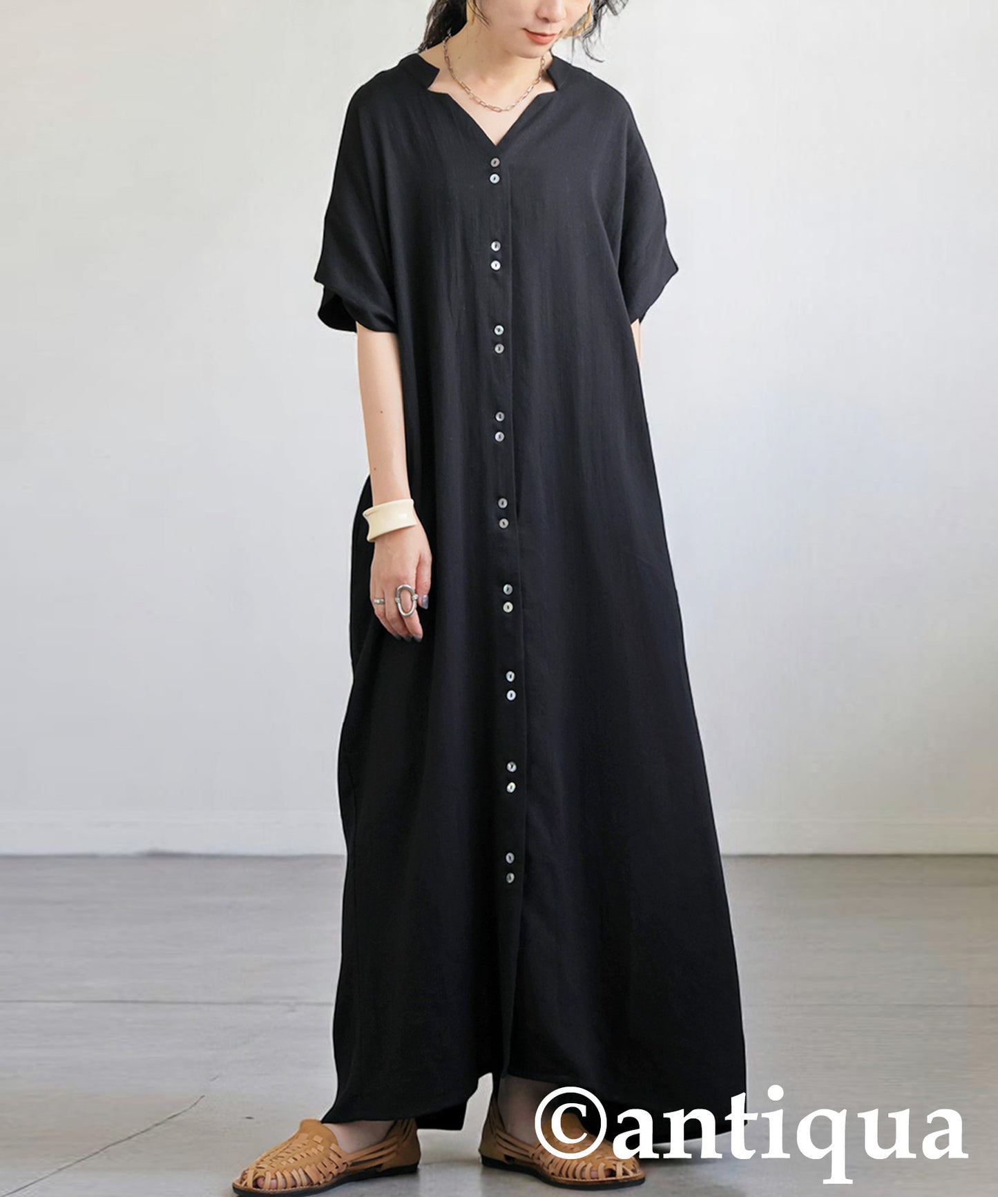 Ladies Linen Touch Dress