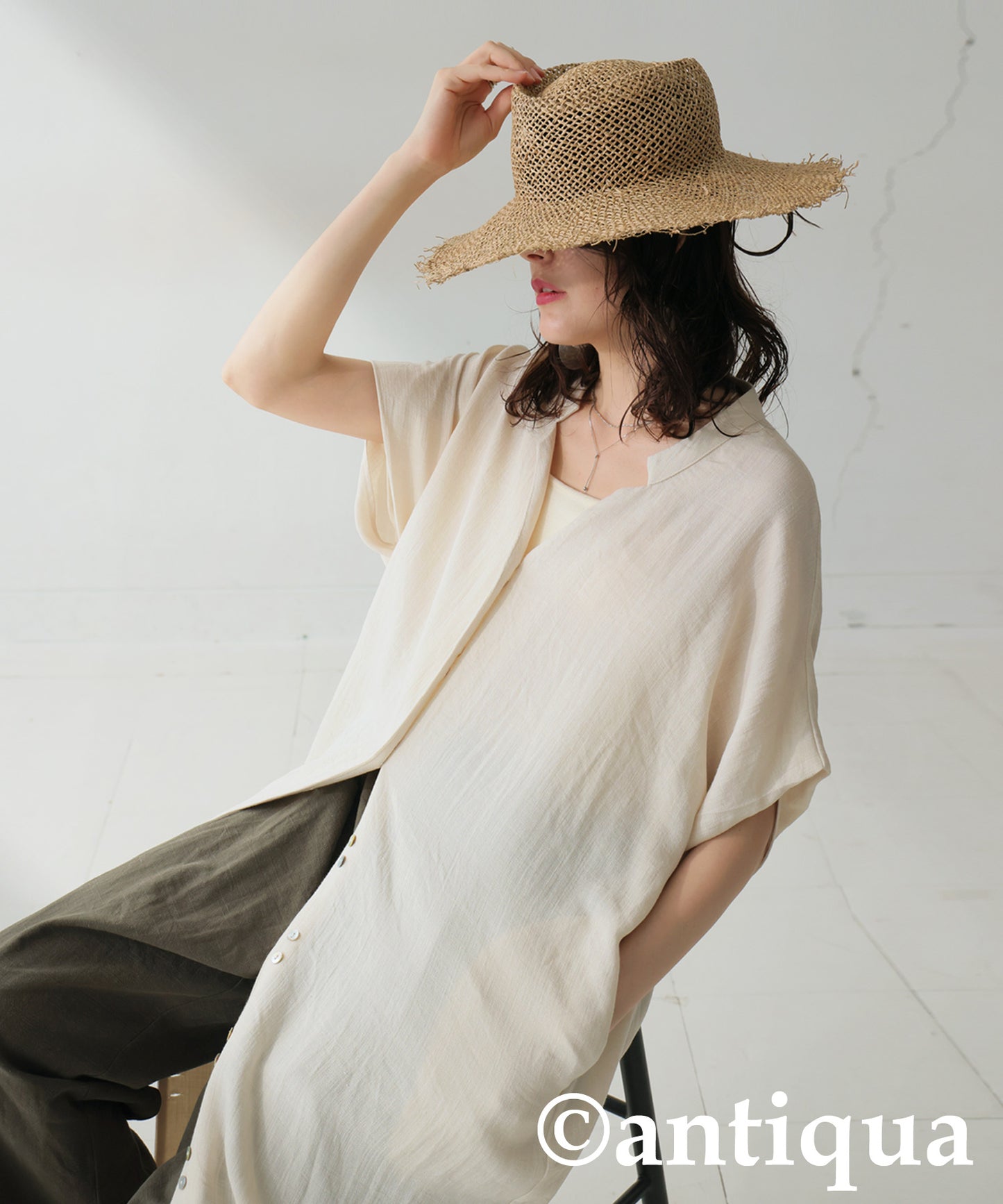 Ladies Linen Touch Dress