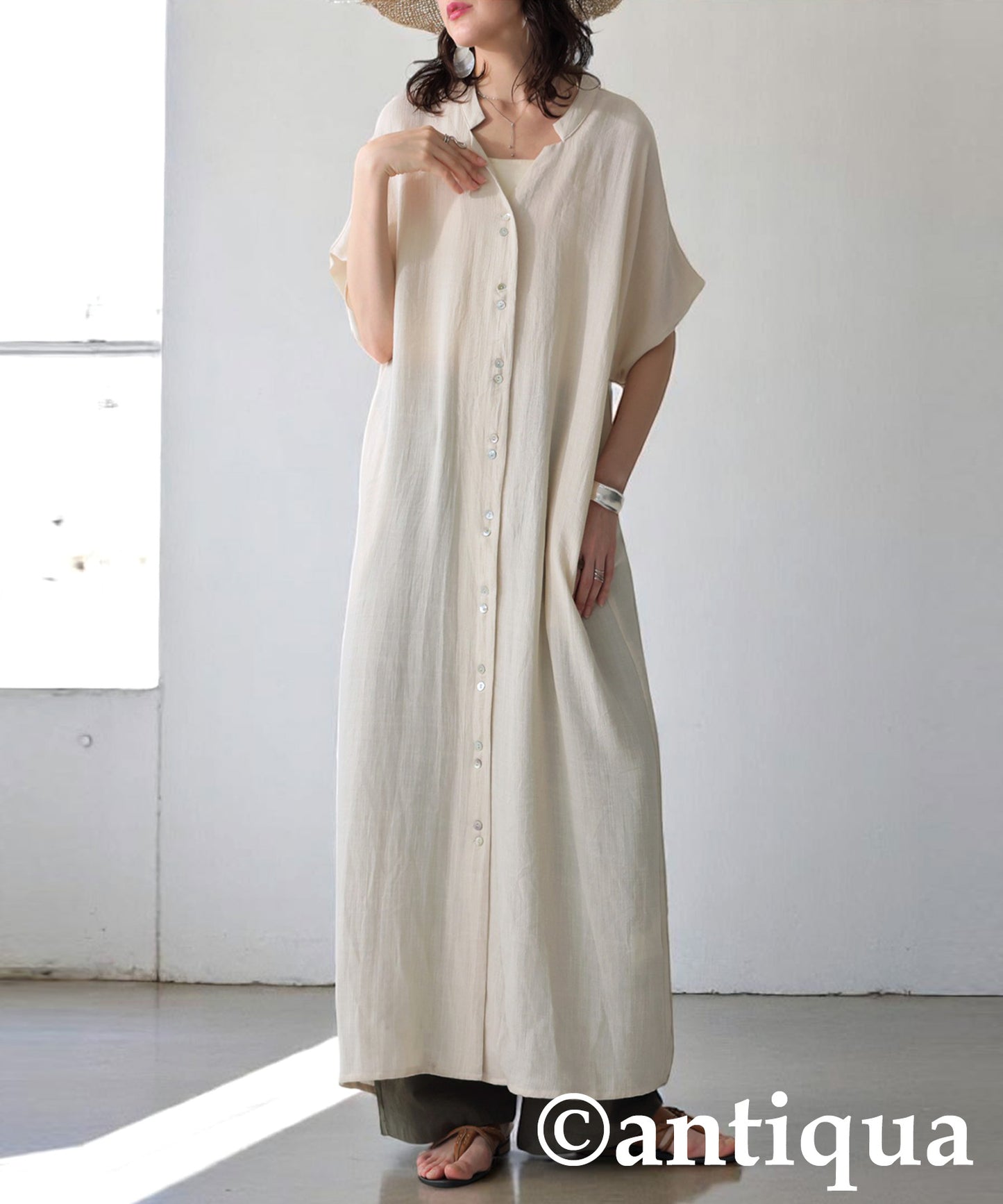 Ladies Linen Touch Dress