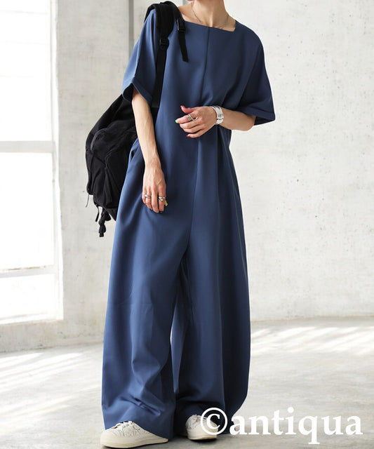 Ladies Boat Neck Jumpsuit