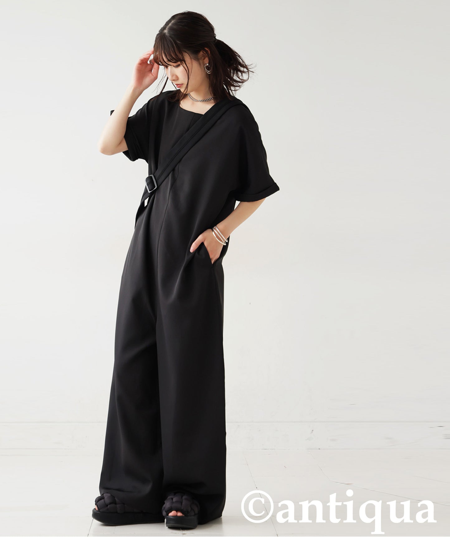 Ladies Boat Neck Jumpsuit