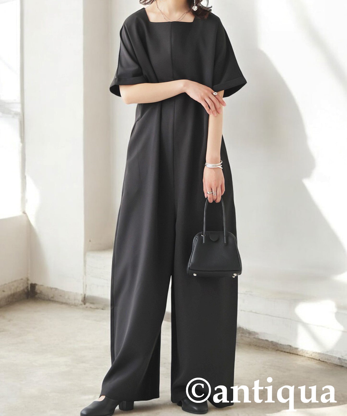 Ladies Boat Neck Jumpsuit