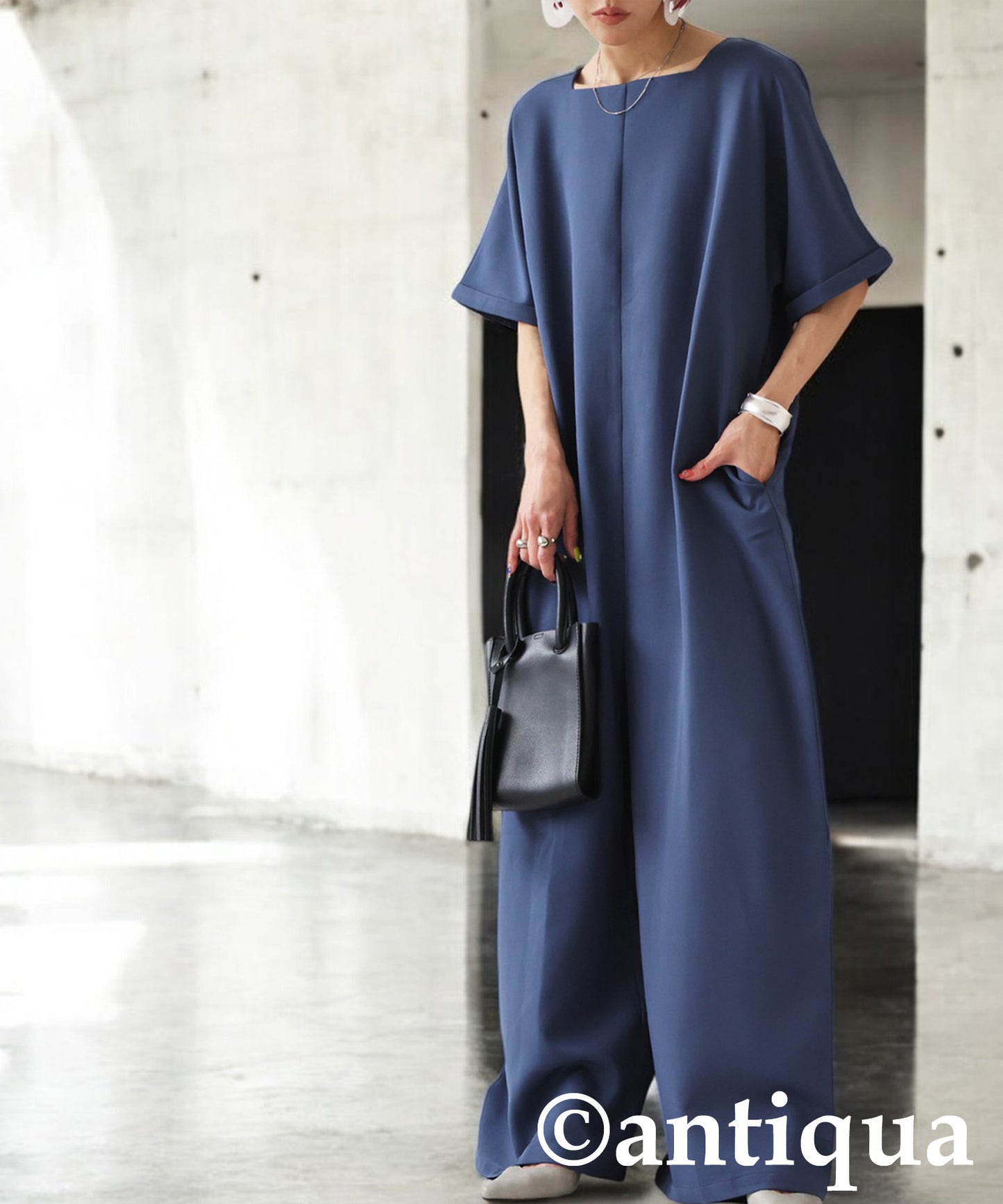 Ladies Boat Neck Jumpsuit