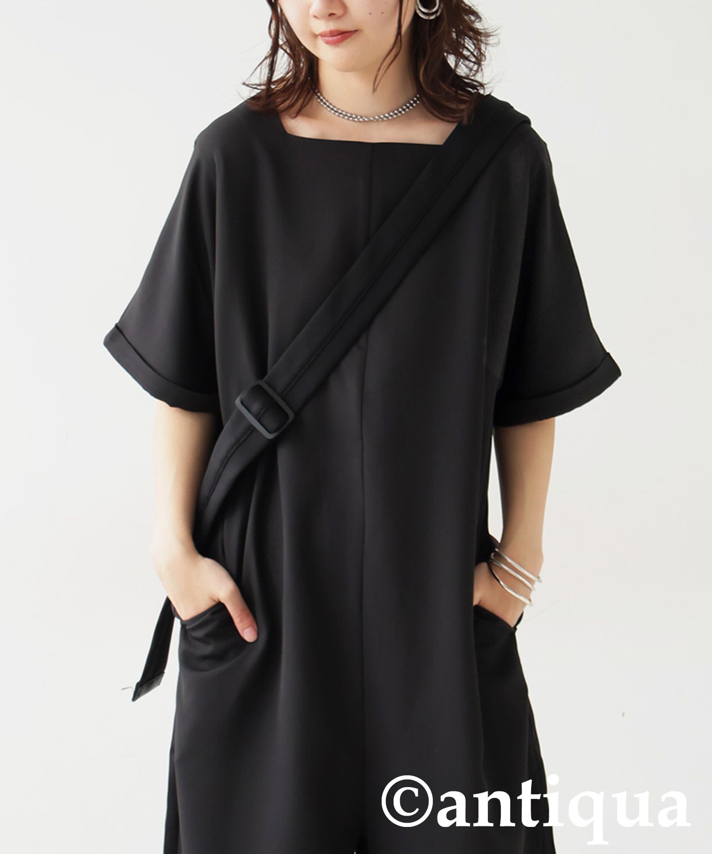 Ladies Boat Neck Jumpsuit