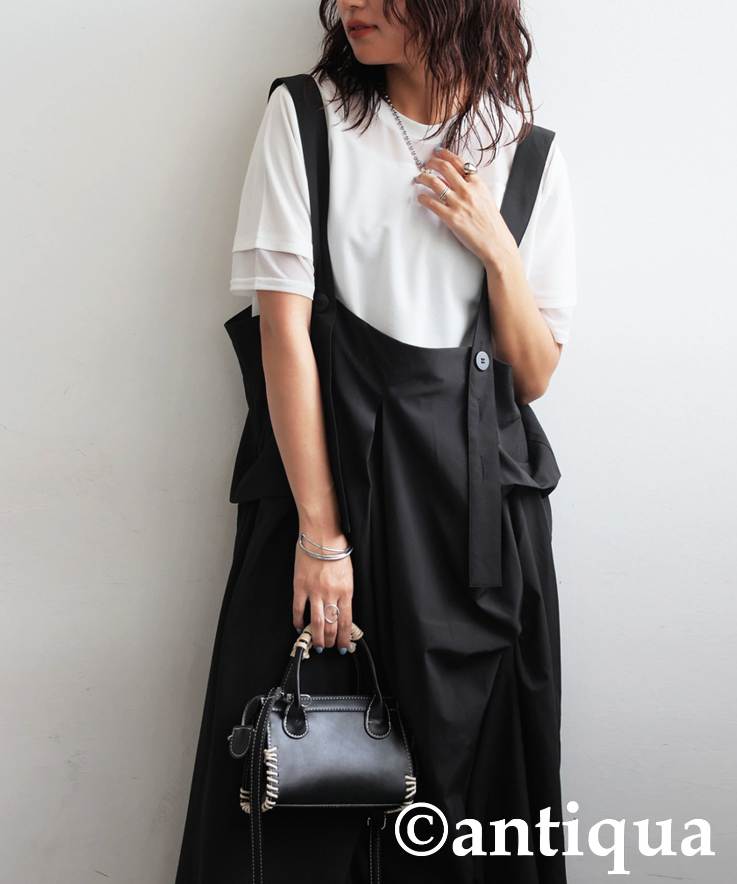 Ladies Tuck Design Overall Skirt