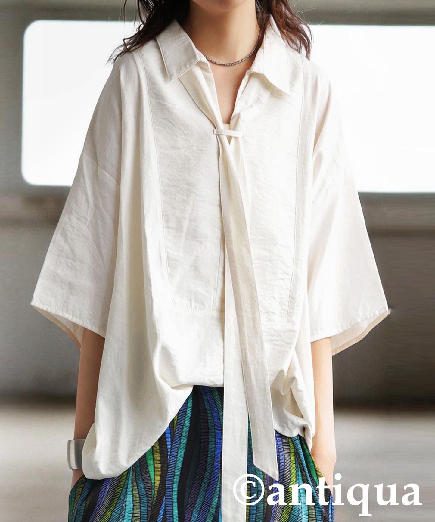 Ladies Skipper Shirt With Scarf