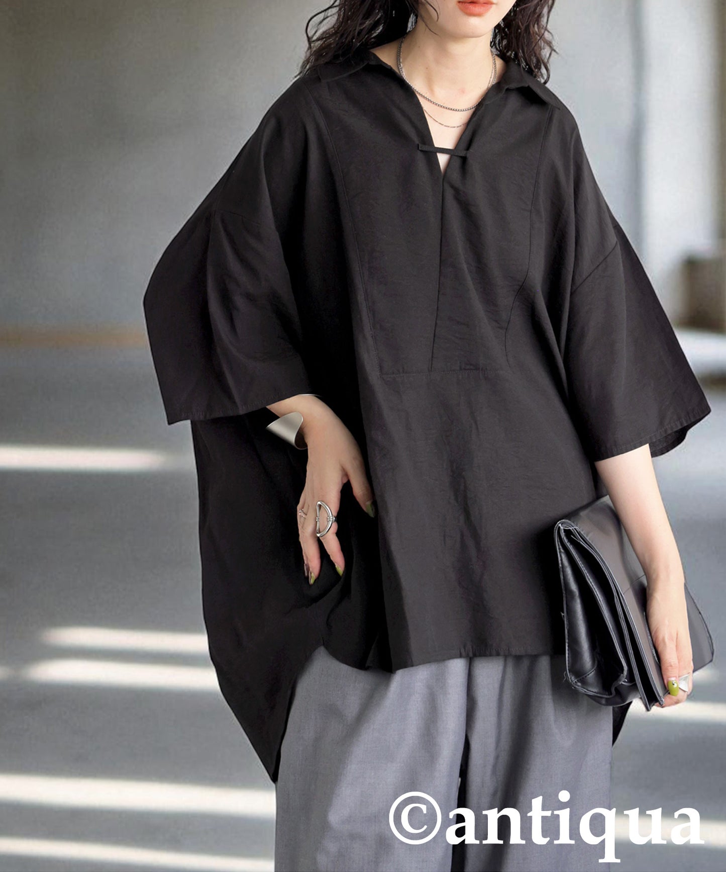 Ladies Skipper Shirt With Scarf