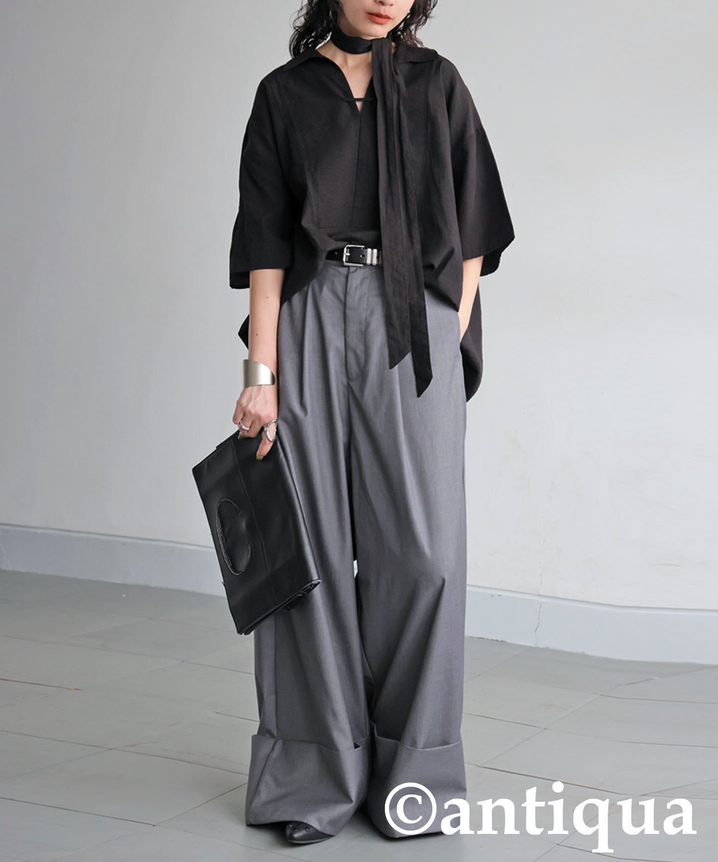 Ladies Skipper Shirt With Scarf