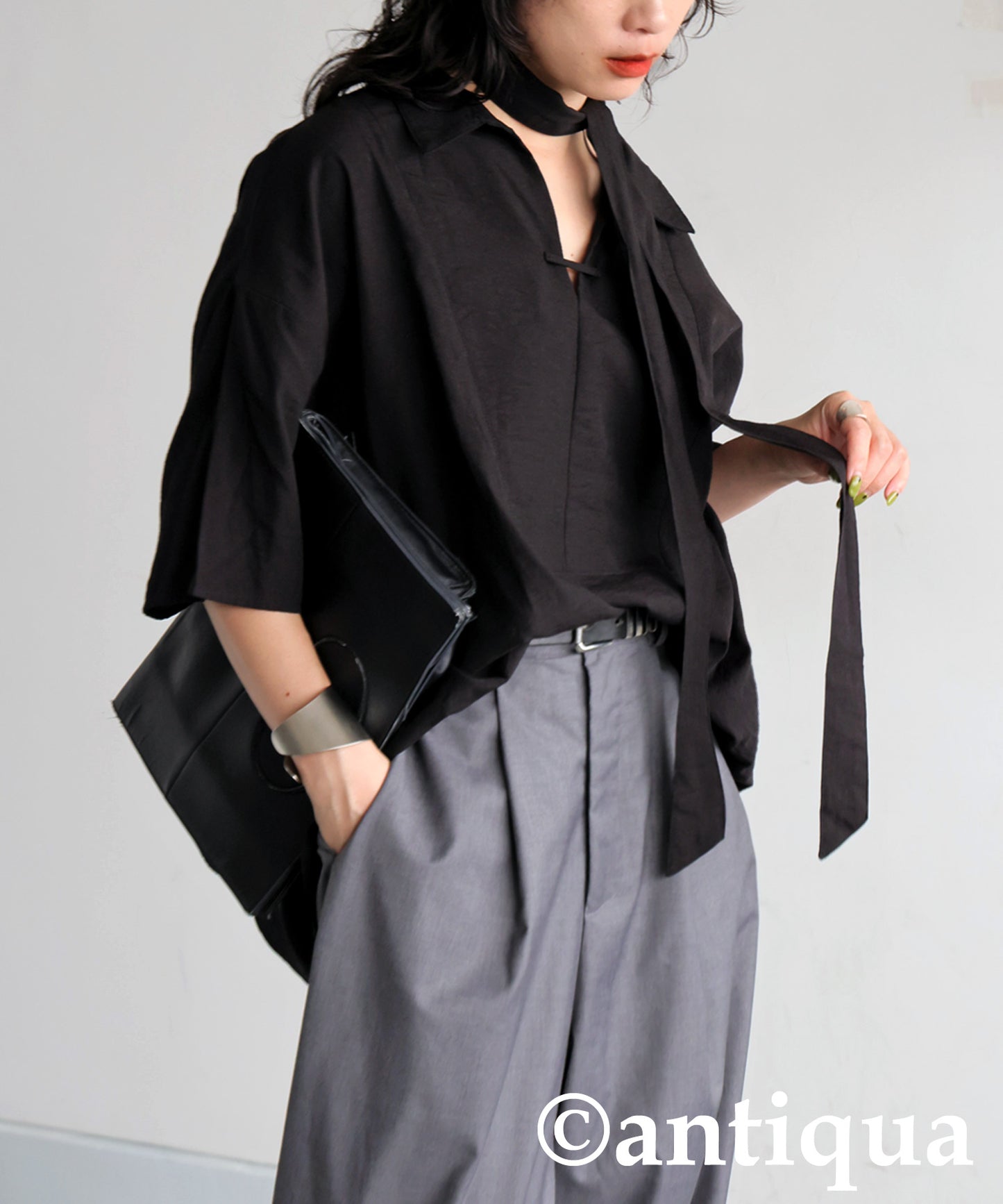 Ladies Skipper Shirt With Scarf