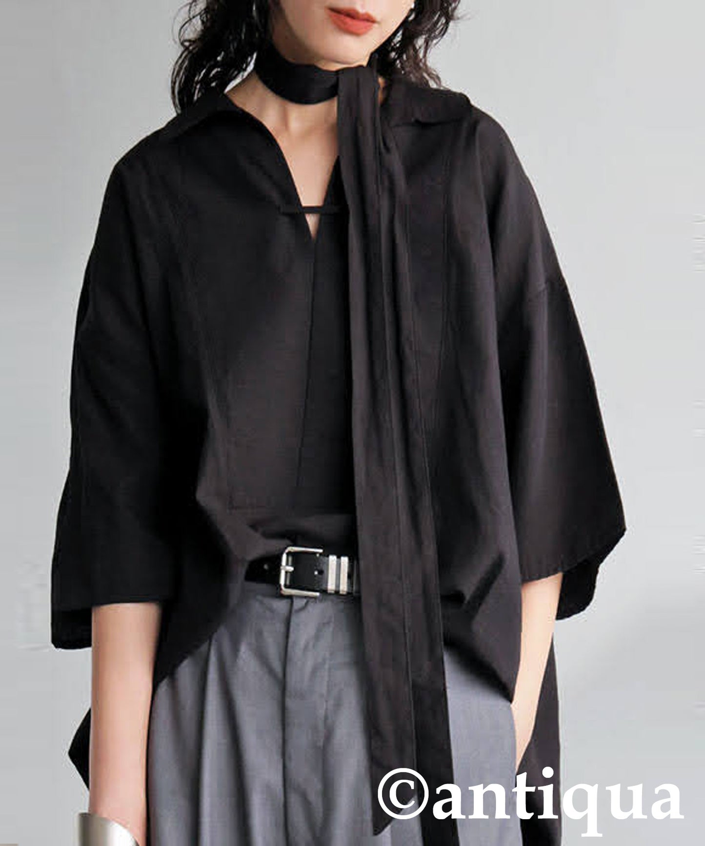 Ladies Skipper Shirt With Scarf