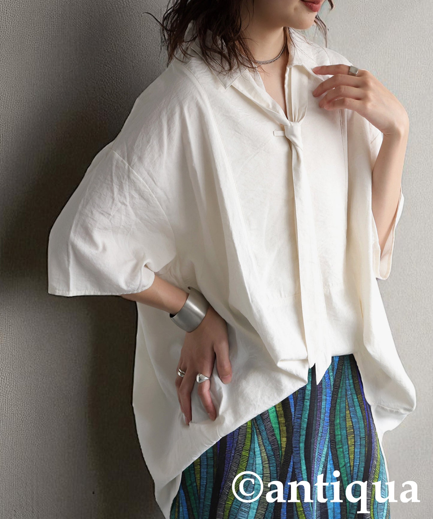 Ladies Skipper Shirt With Scarf