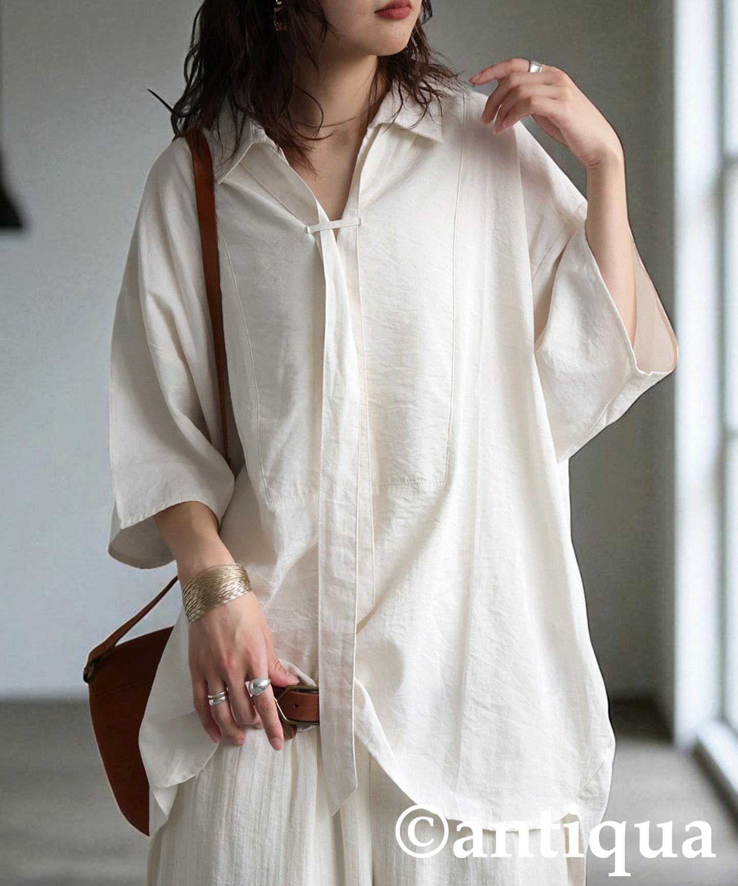 Ladies Skipper Shirt With Scarf