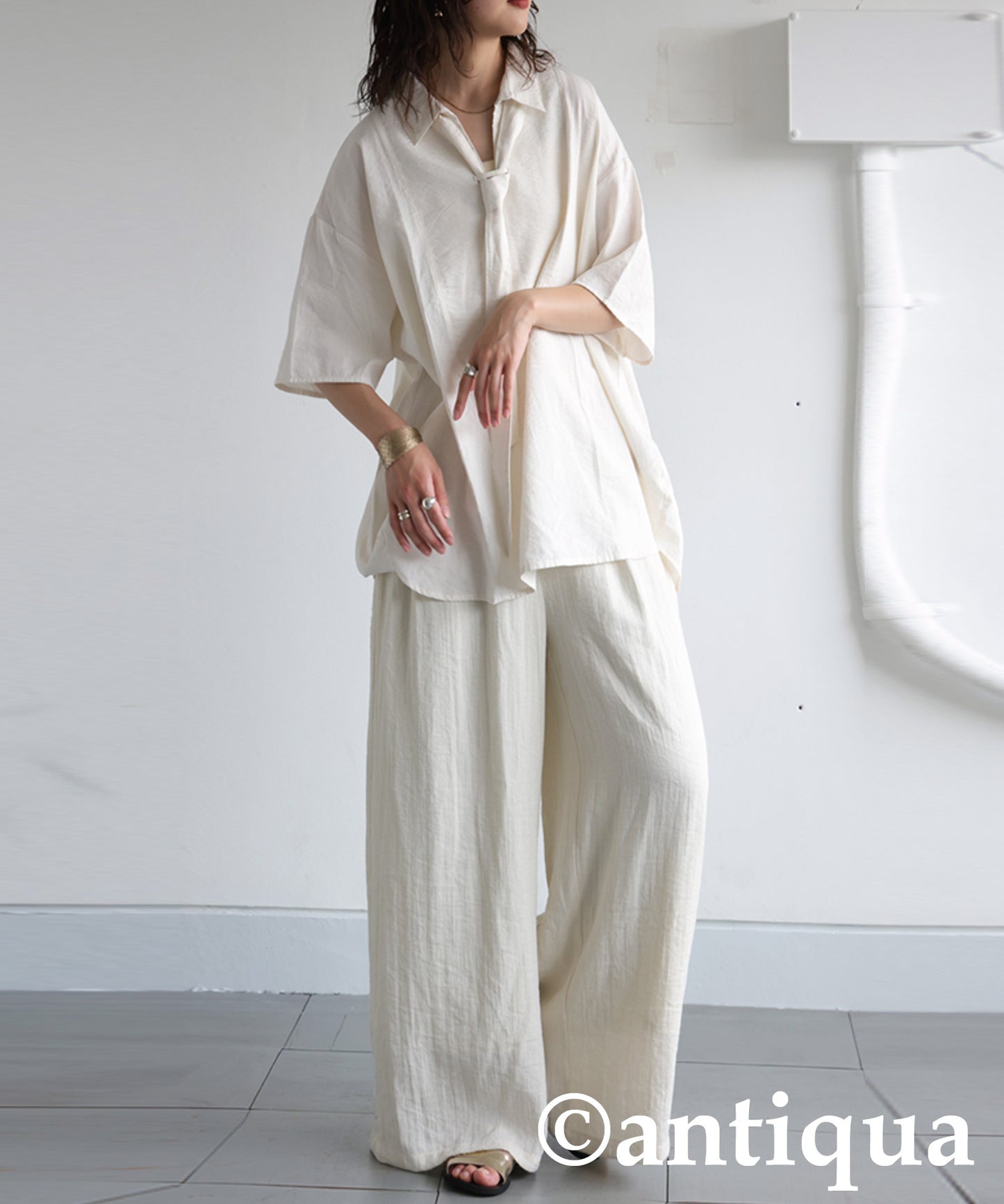 Ladies Skipper Shirt With Scarf