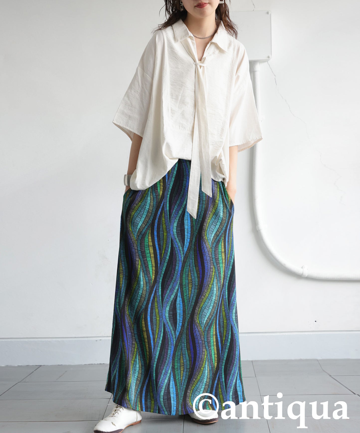 Ladies Skipper Shirt With Scarf