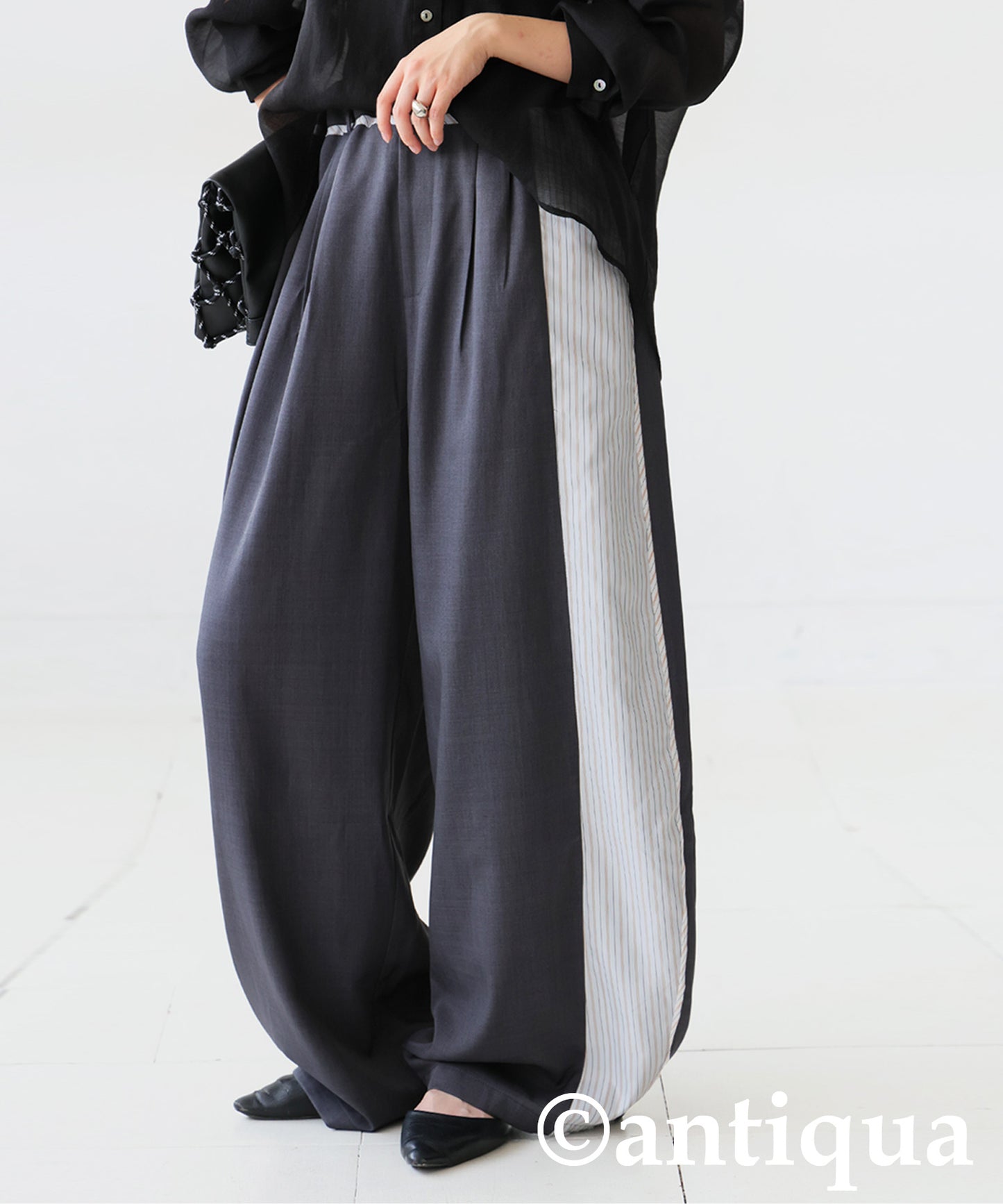 Ladies Wide Curve Design Pants