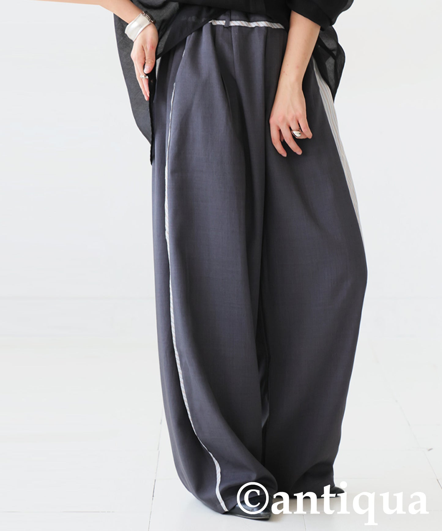 Ladies Wide Curve Design Pants