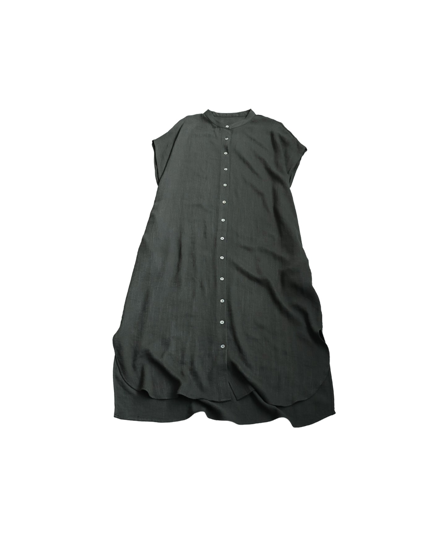 Ladies Linen Touch Shirt Dress