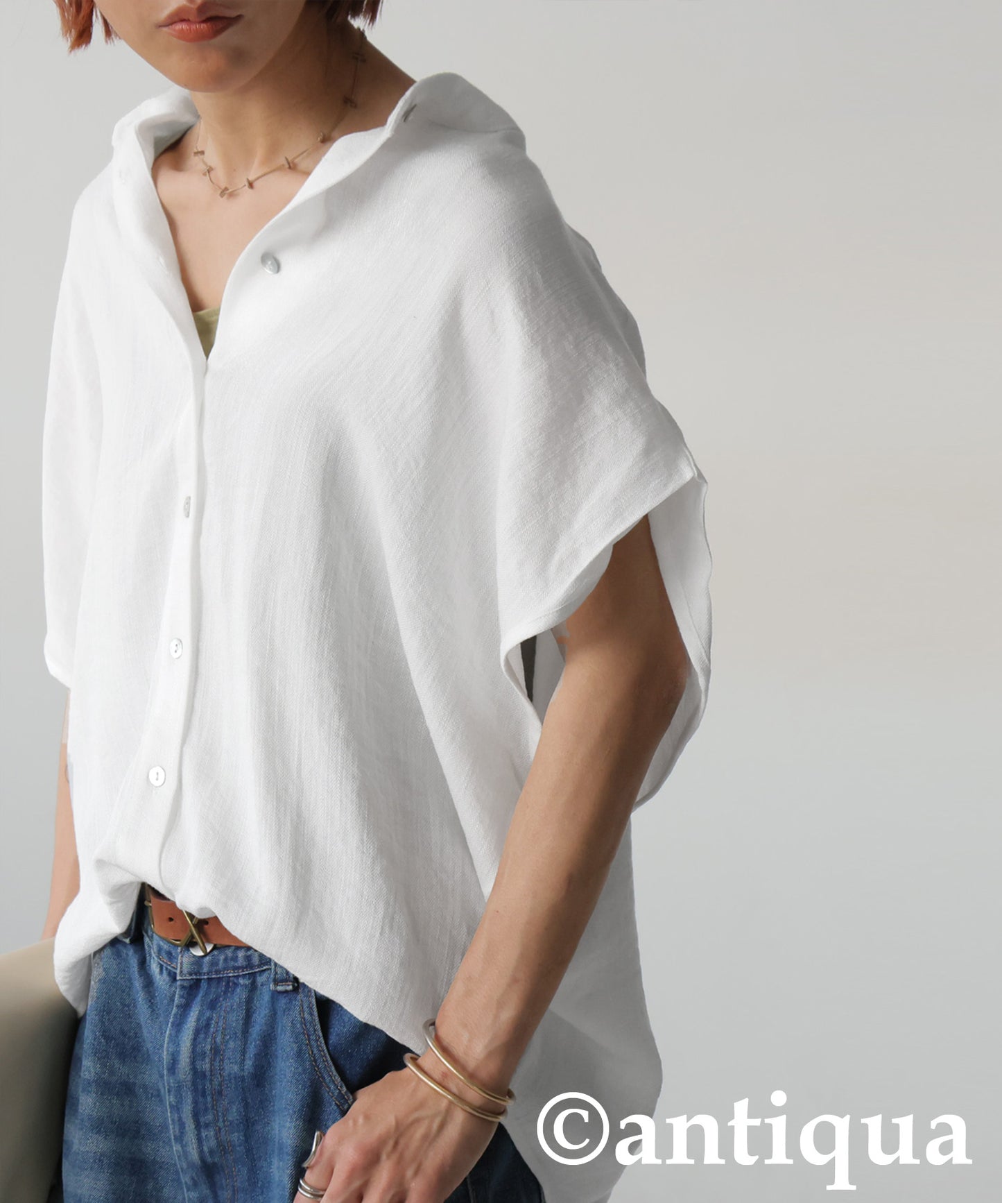 Ladies Linen-Like Shirt