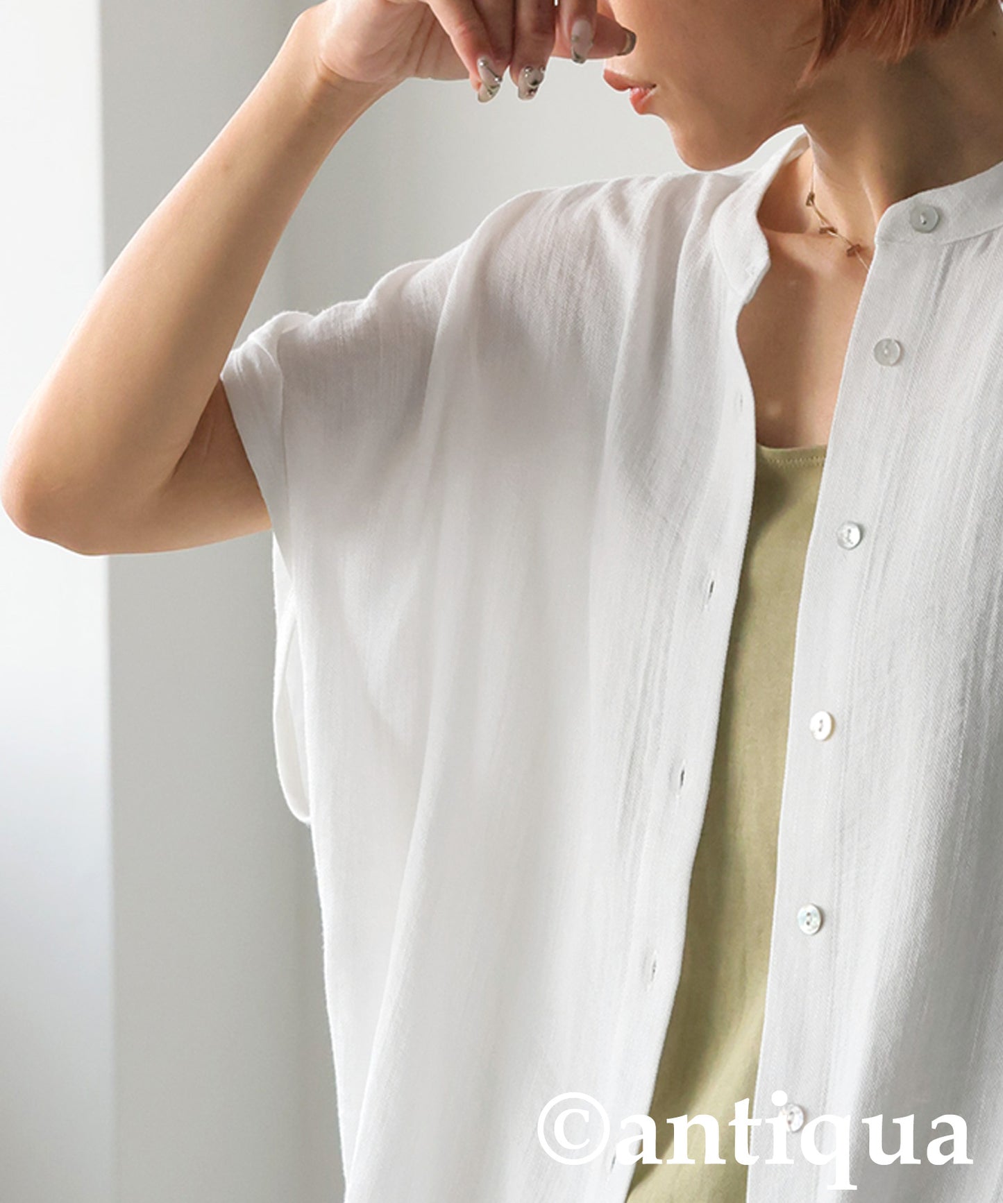 Ladies Linen-Like Shirt