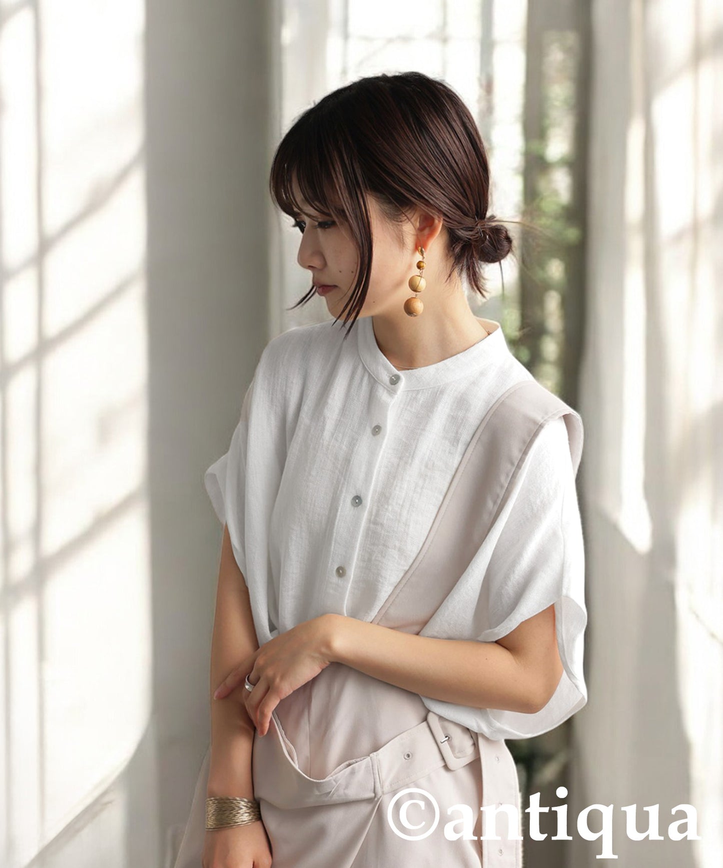 Ladies Linen-Like Shirt