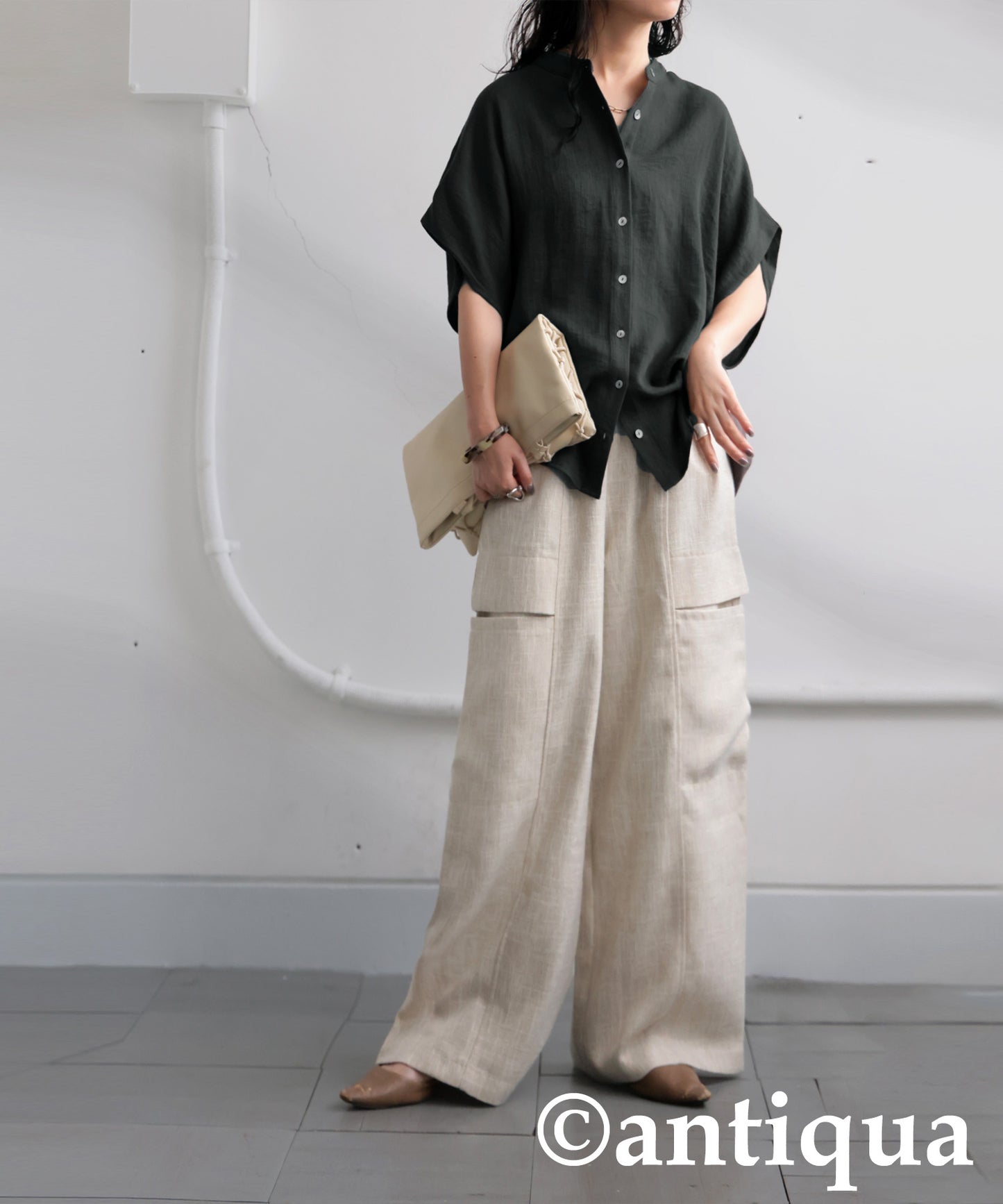 Ladies Linen-Like Shirt