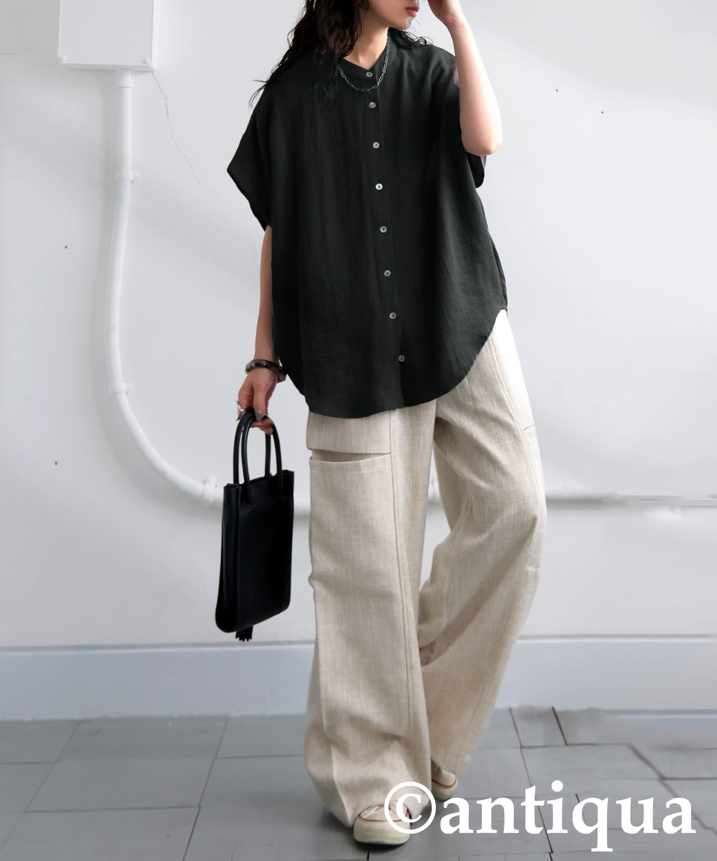 Ladies Linen-Like Shirt
