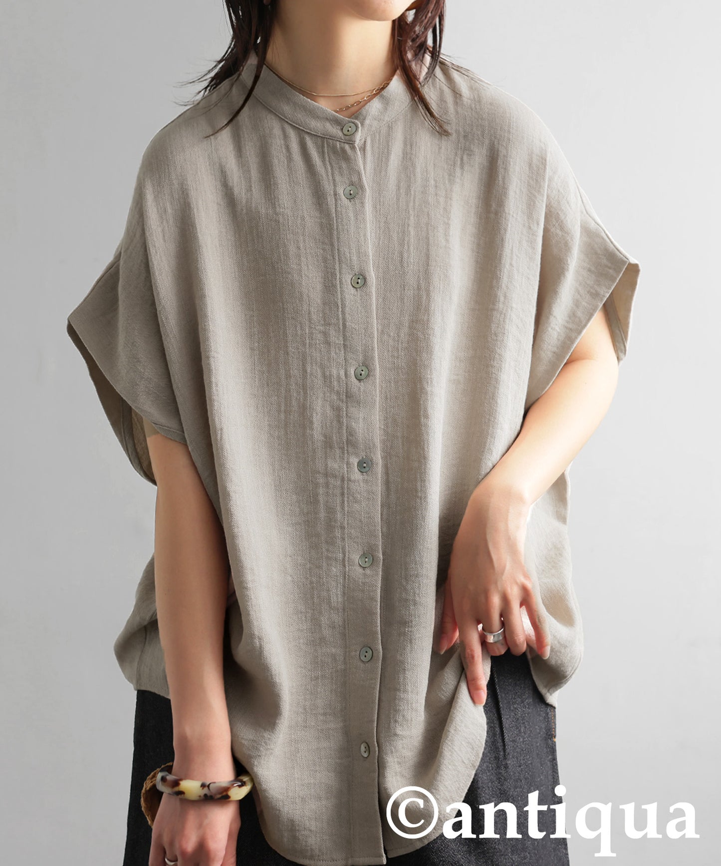 Ladies Linen-Like Shirt