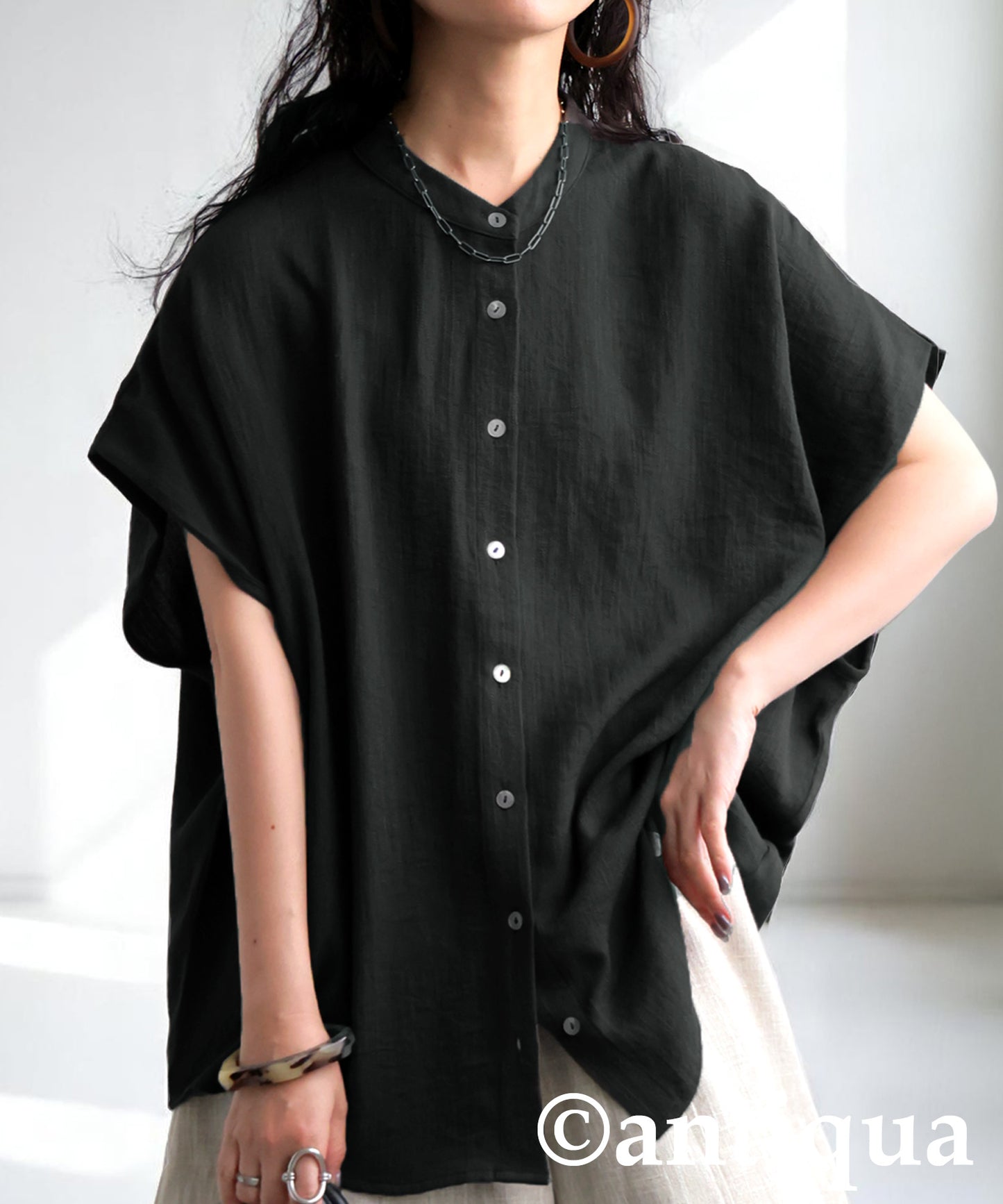 Ladies Linen-Like Shirt
