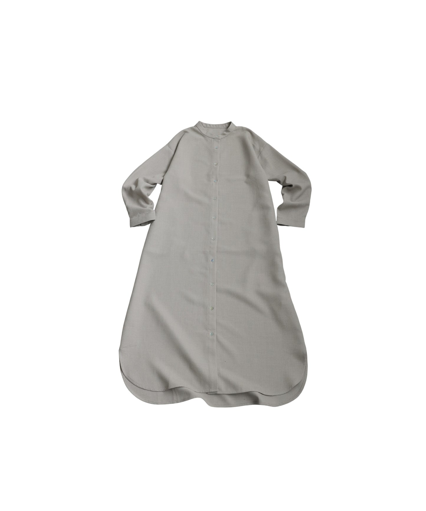 Waffle Fabric Shirt Dress Ladies