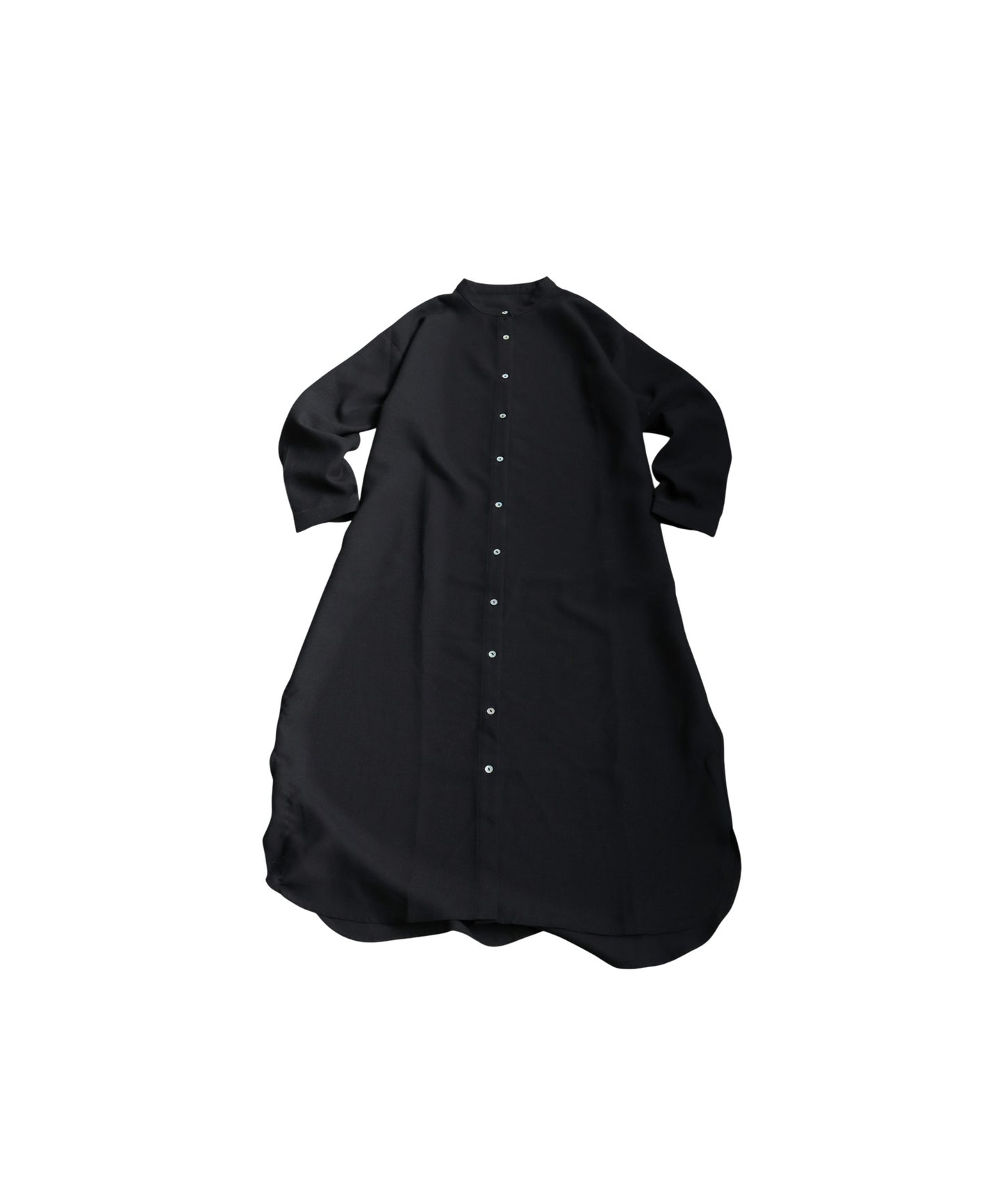 Waffle Fabric Shirt Dress Ladies