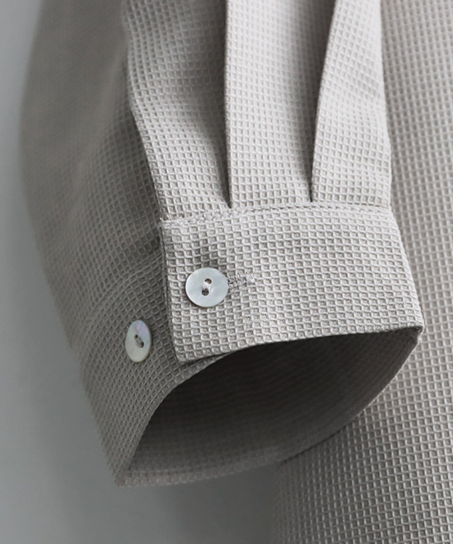 Waffle Fabric Shirt Dress Ladies