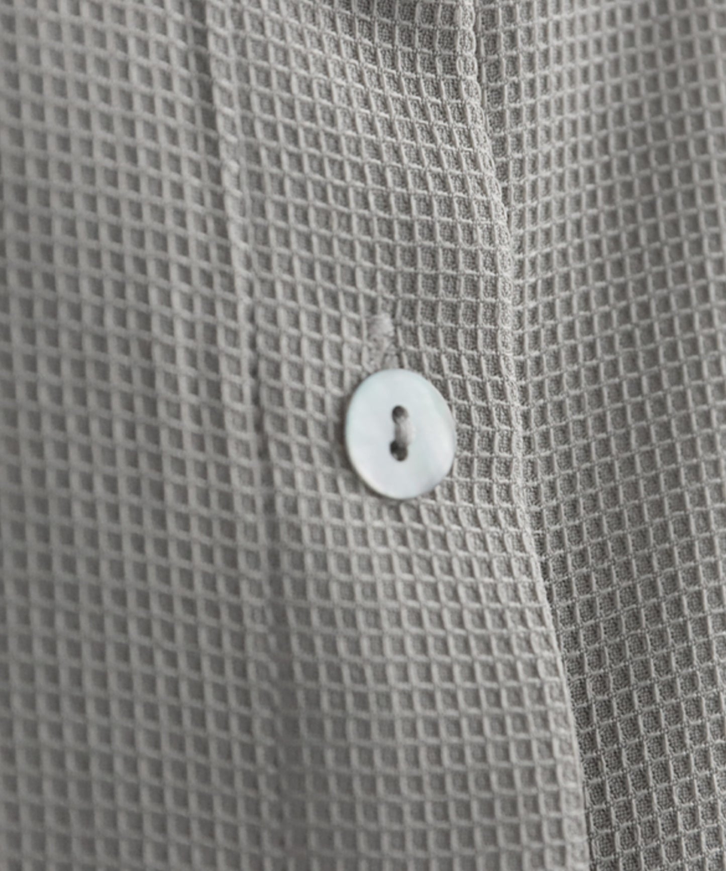 Waffle Fabric Shirt Dress Ladies