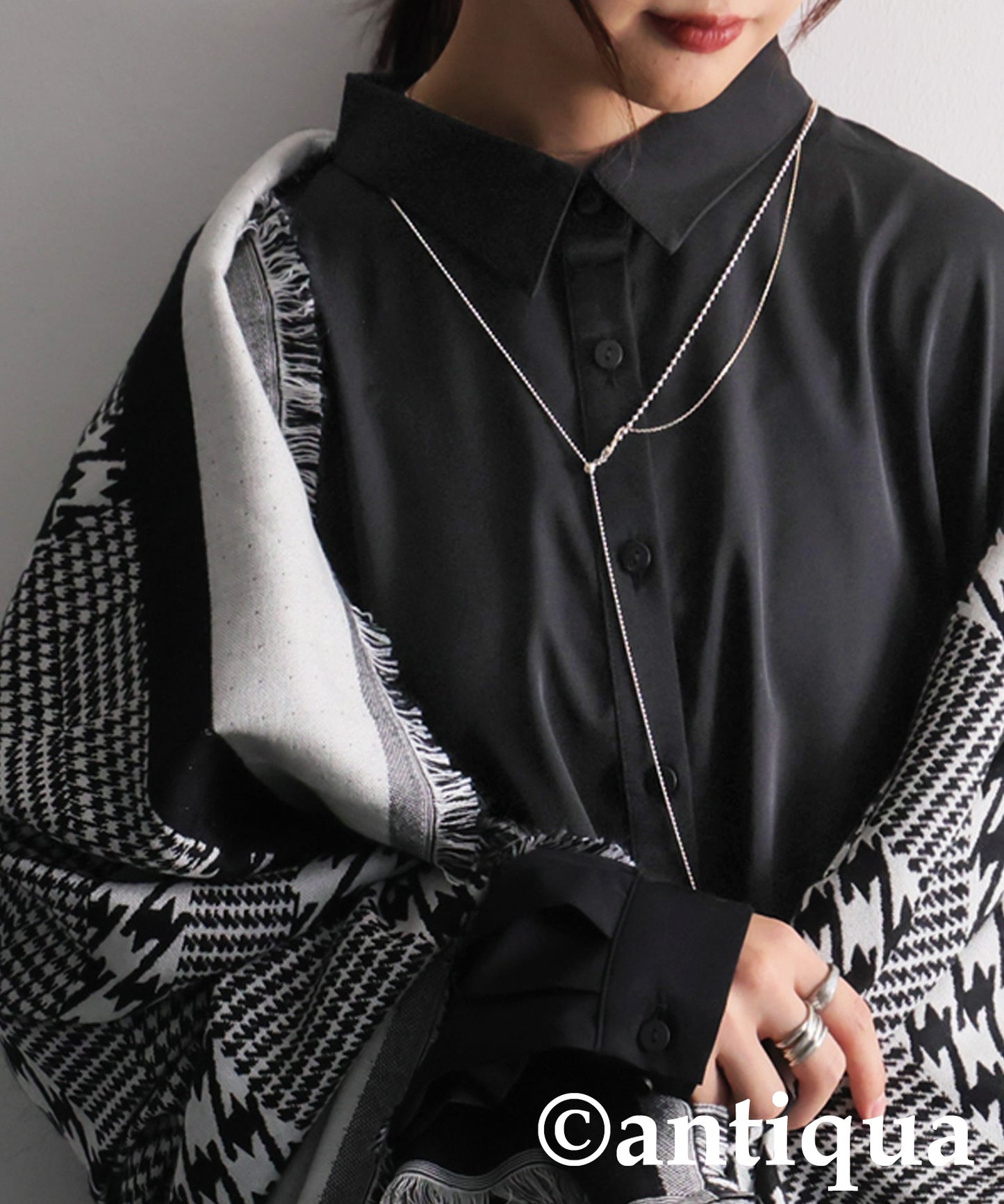 Draped Design Shirt Dress Ladies