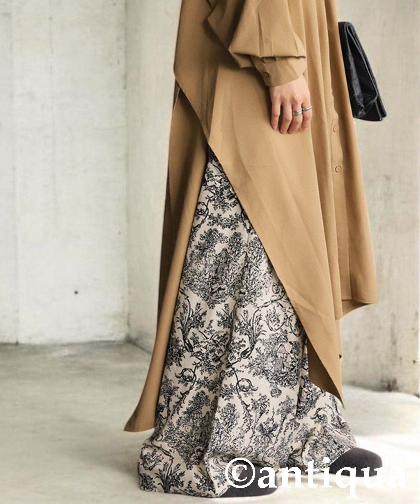 Draped Design Shirt Dress Ladies