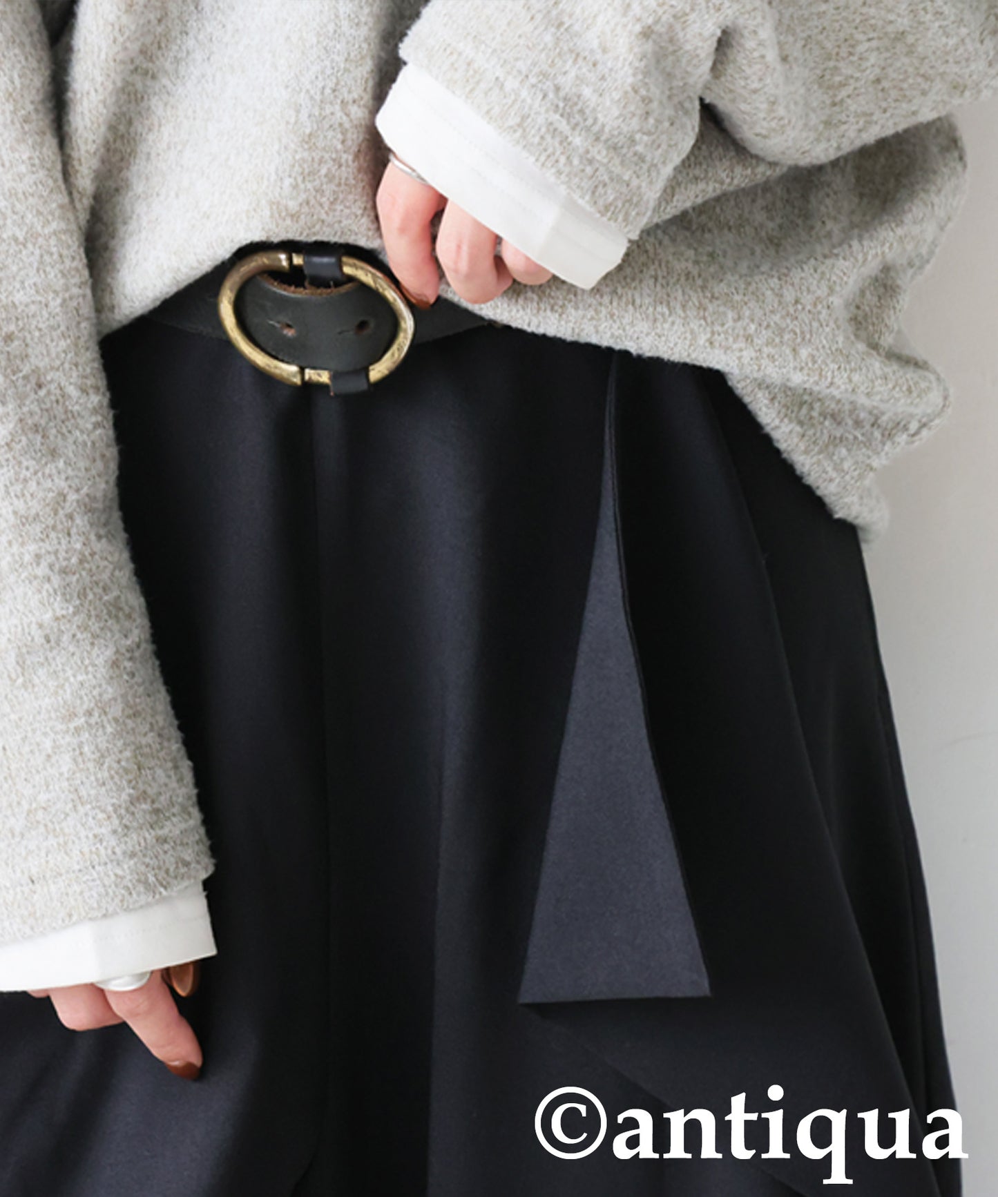 Asymmetrical Draped Wide Pants Ladies