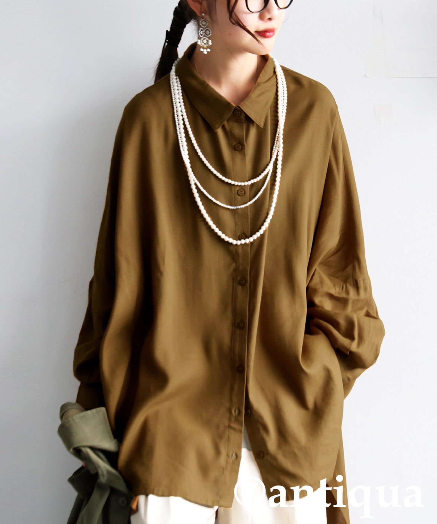 Draped Silhouette Shirt Ladies