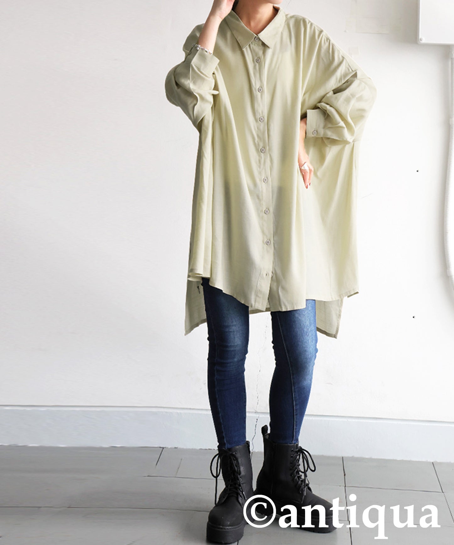 Draped Silhouette Shirt Ladies