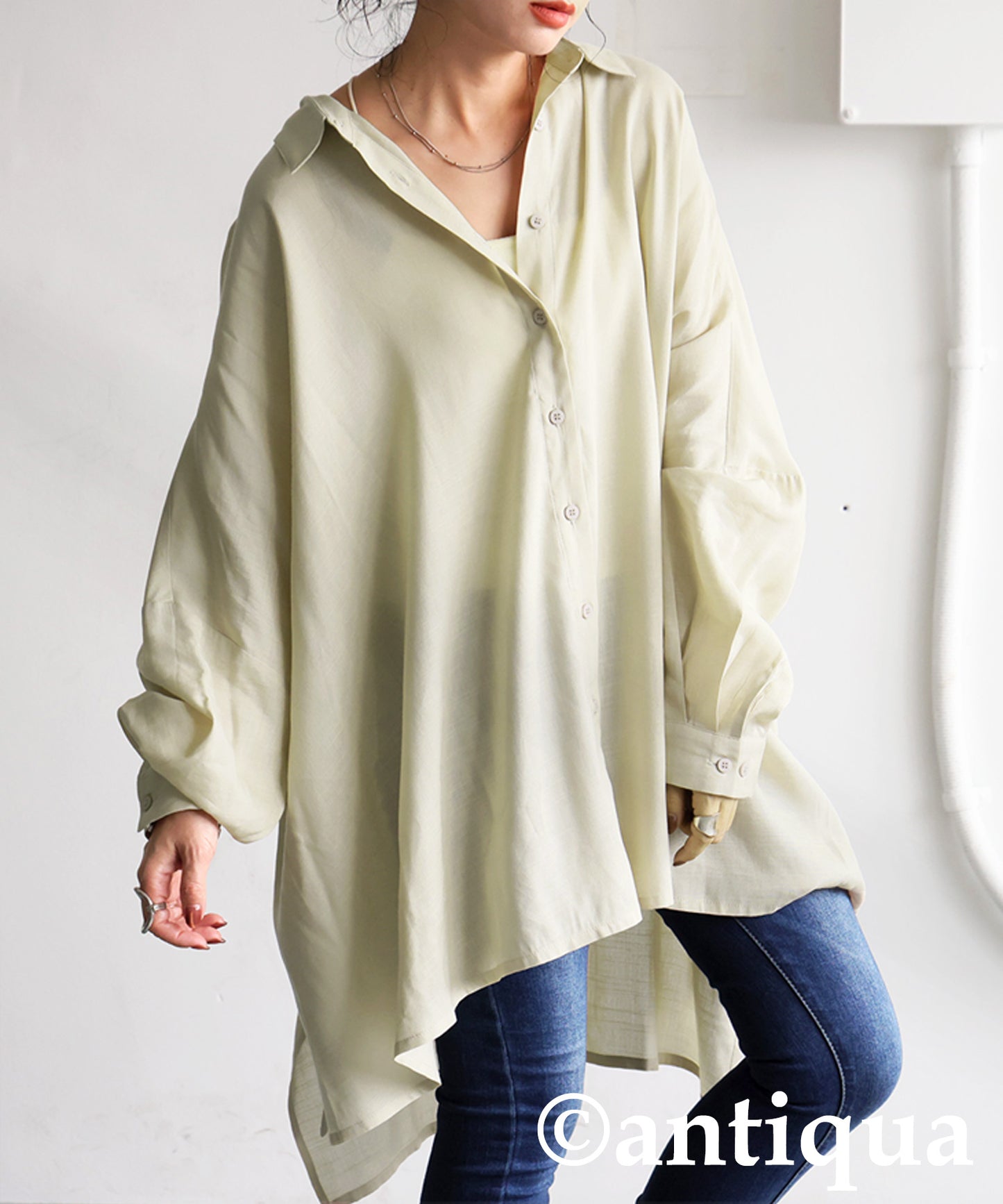 Draped Silhouette Shirt Ladies