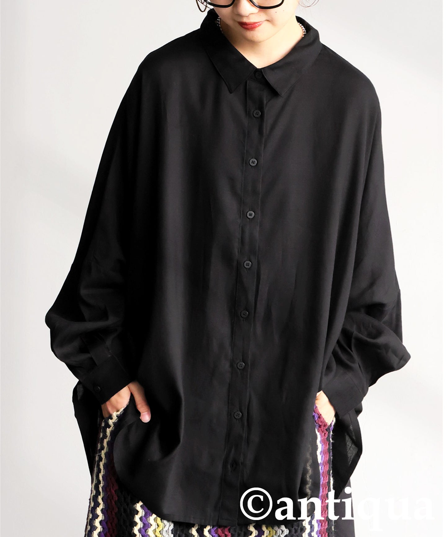 Draped Silhouette Shirt Ladies