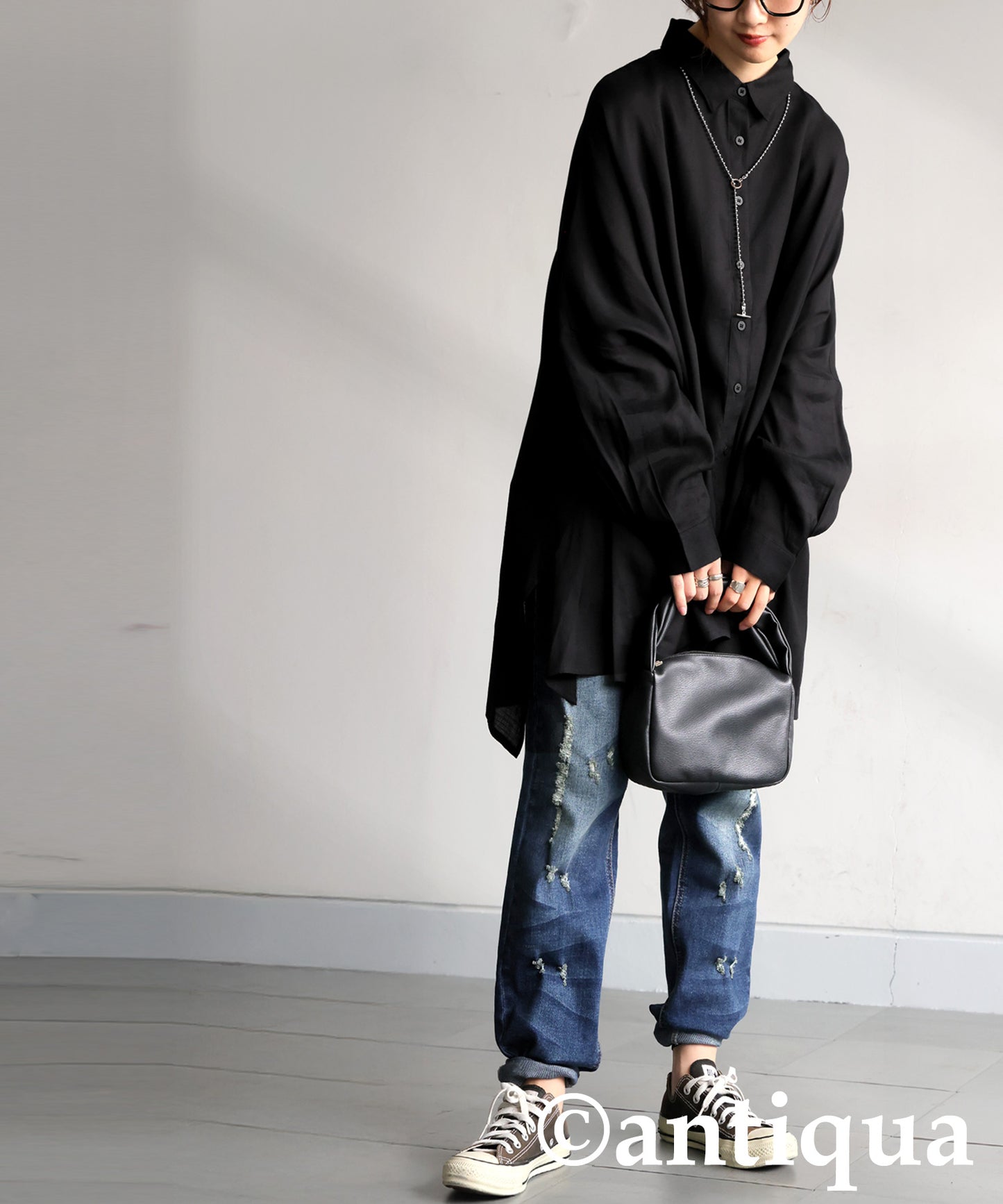 Draped Silhouette Shirt Ladies