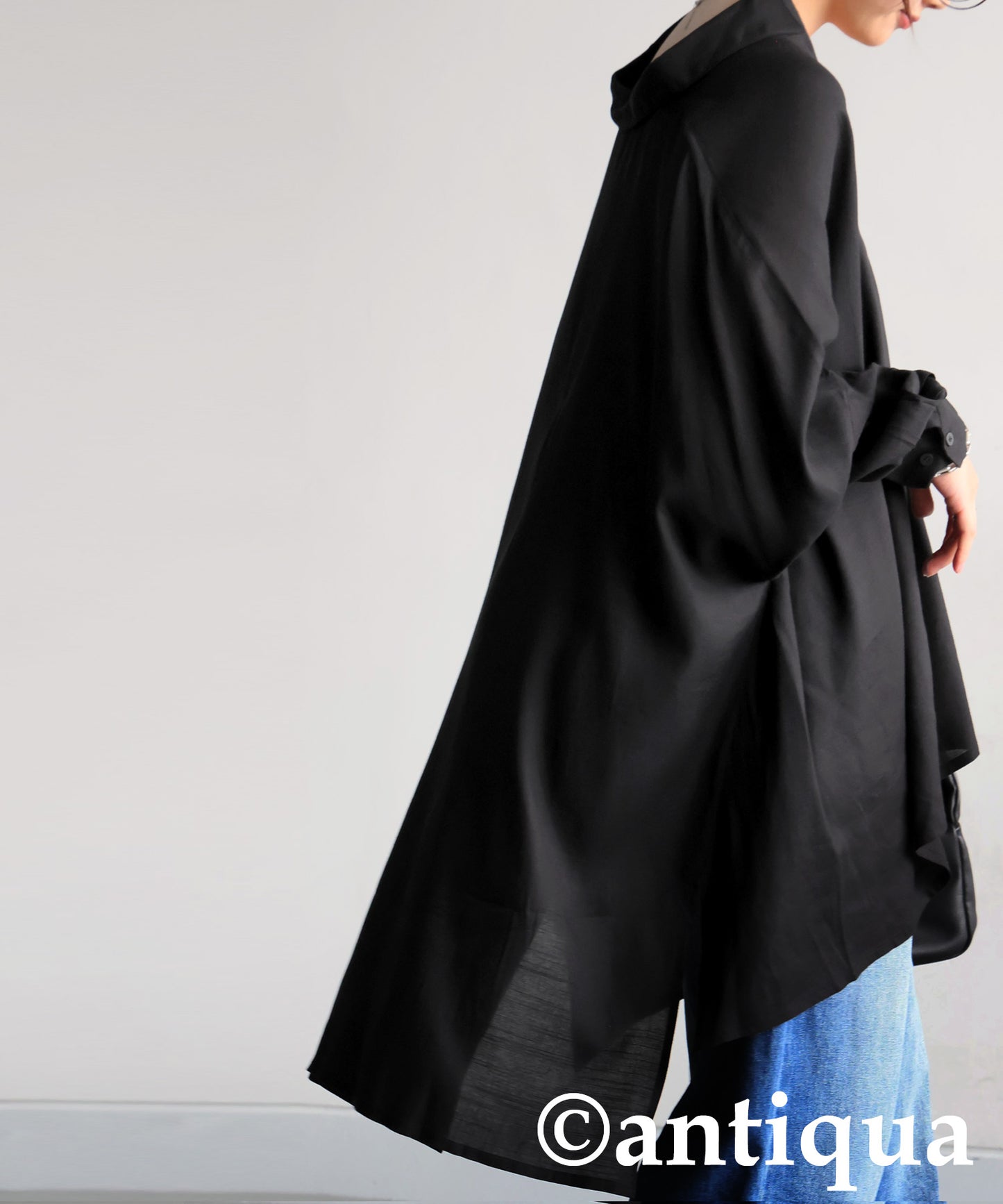 Draped Silhouette Shirt Ladies