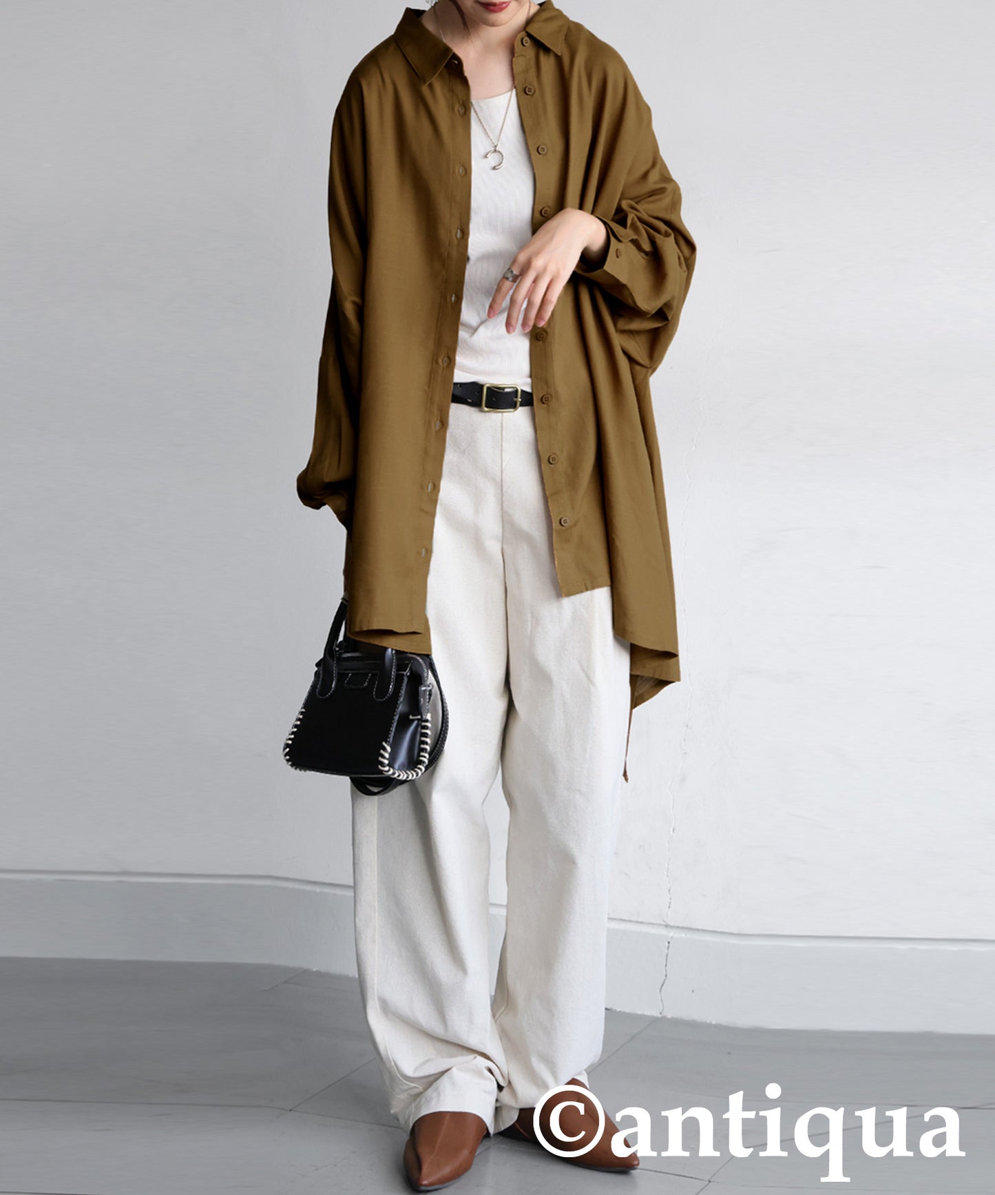 Draped Silhouette Shirt Ladies