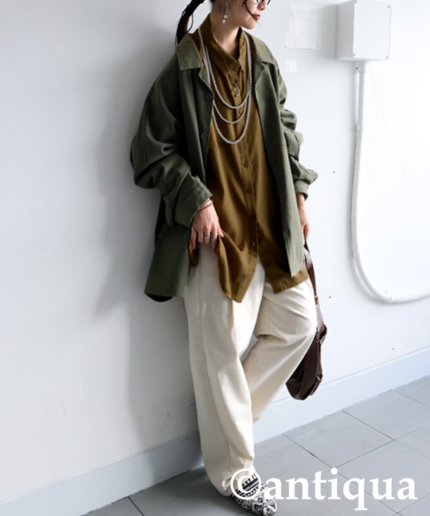 Draped Silhouette Shirt Ladies