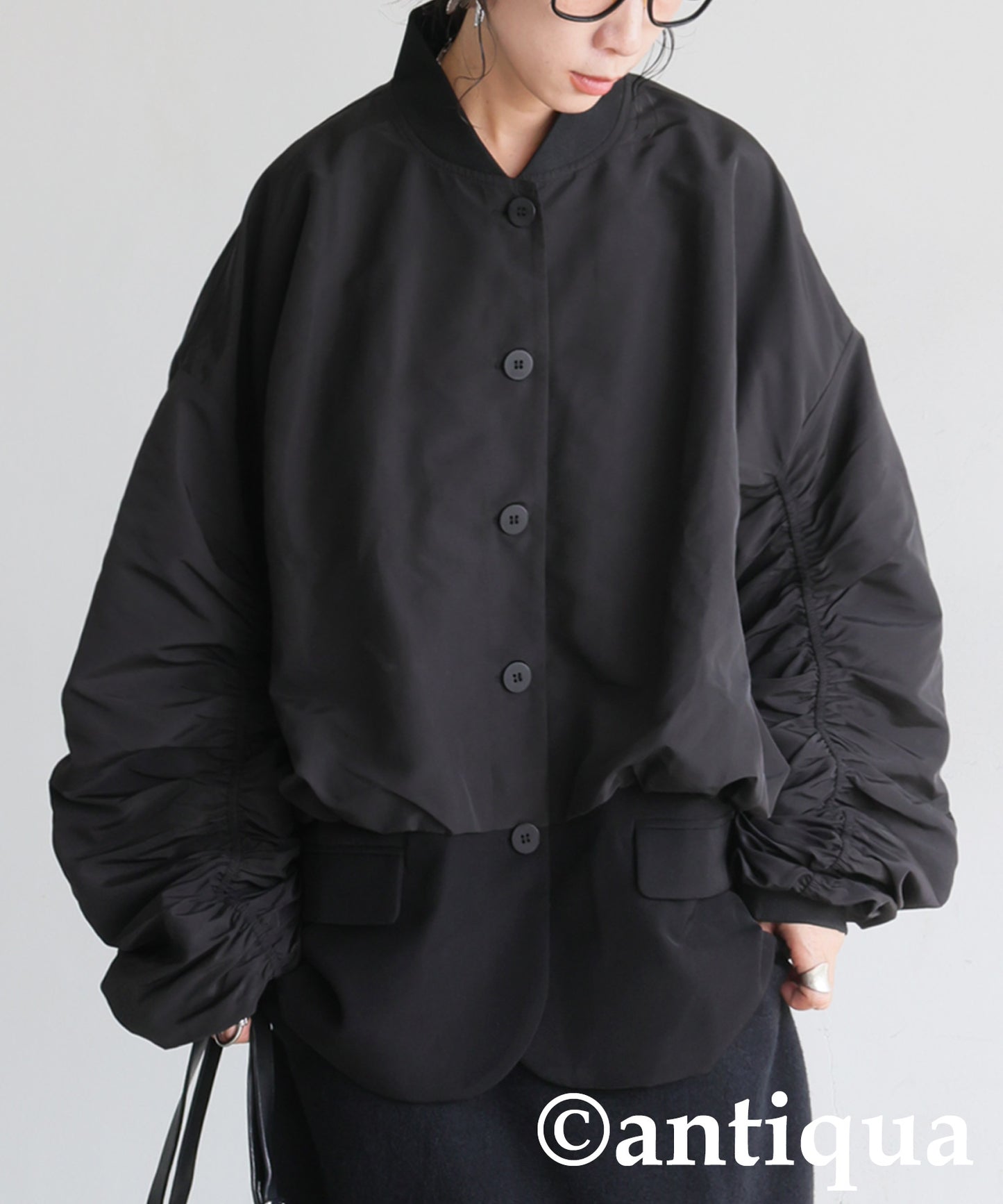 Mixed Material Jacket Ladies