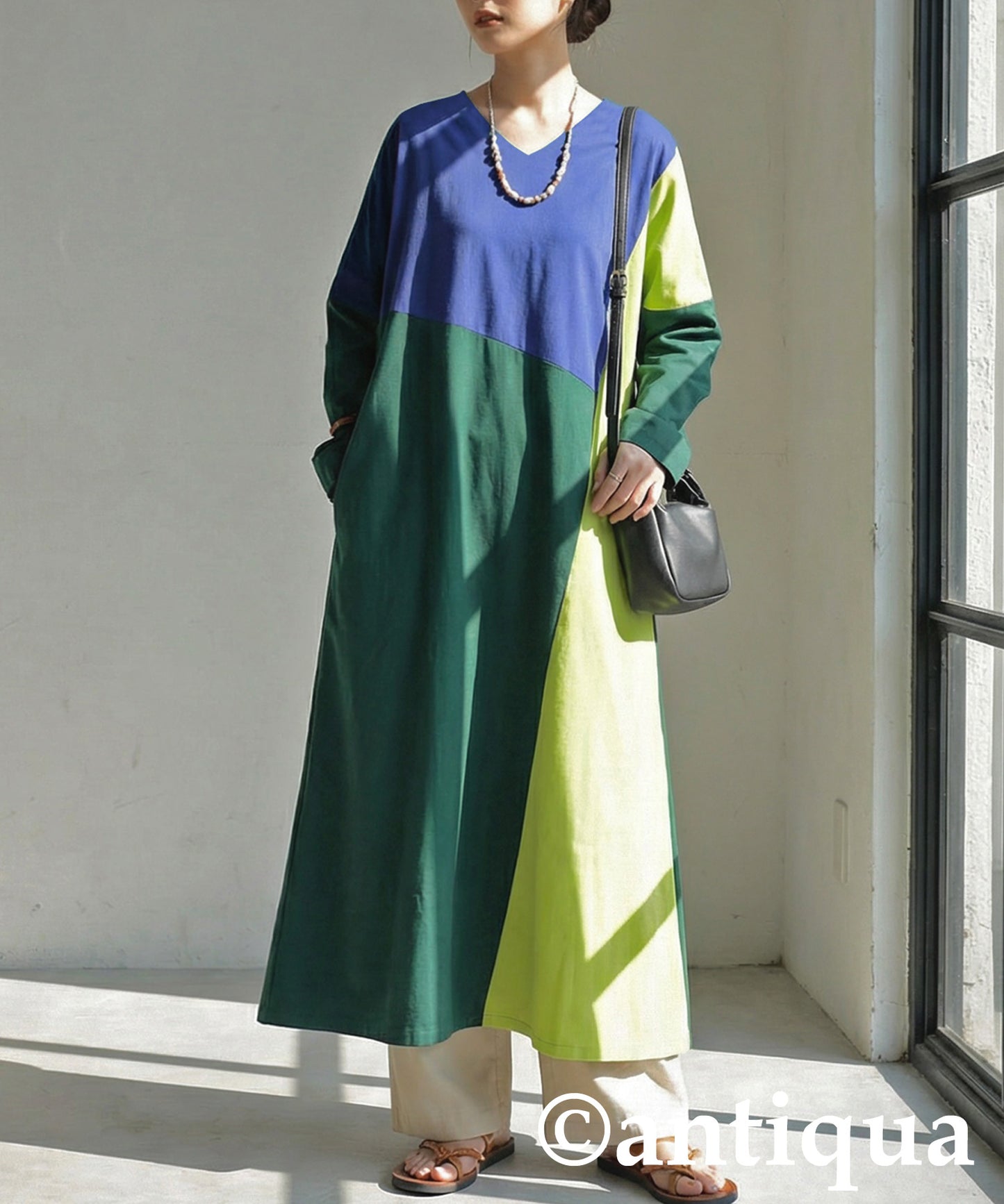 Color Block Dress Ladies