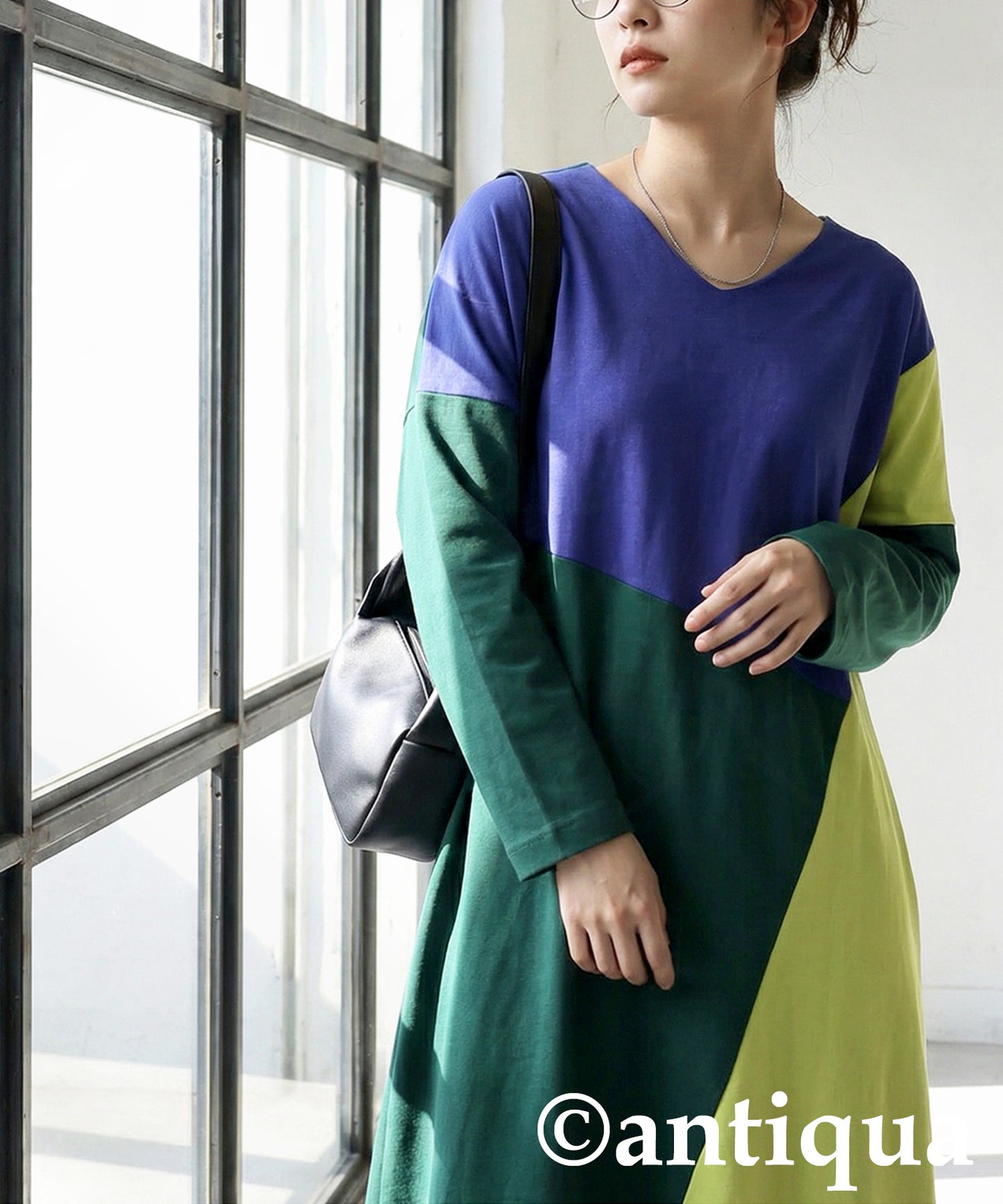 Color Block Dress Ladies