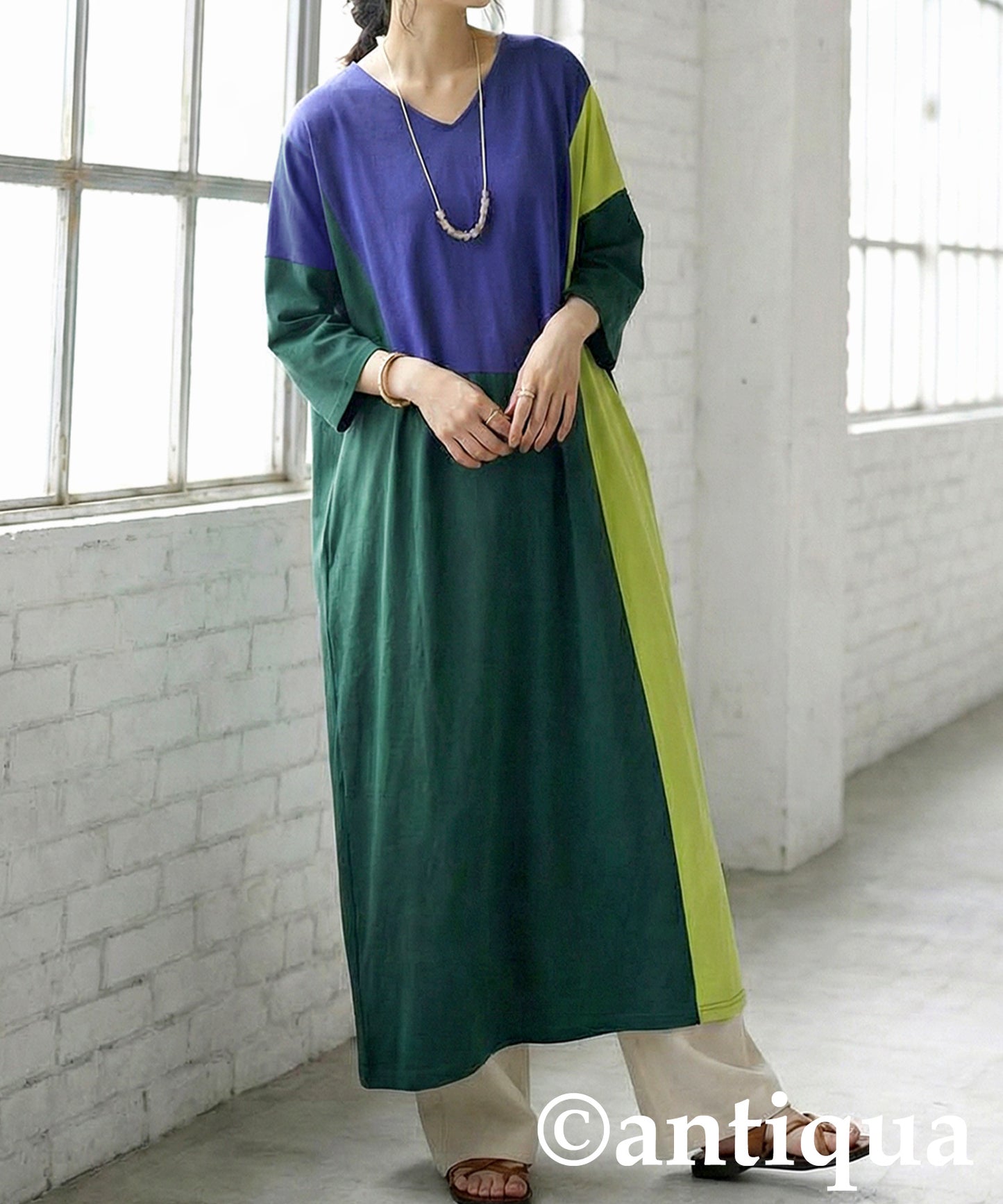 Color Block Dress Ladies