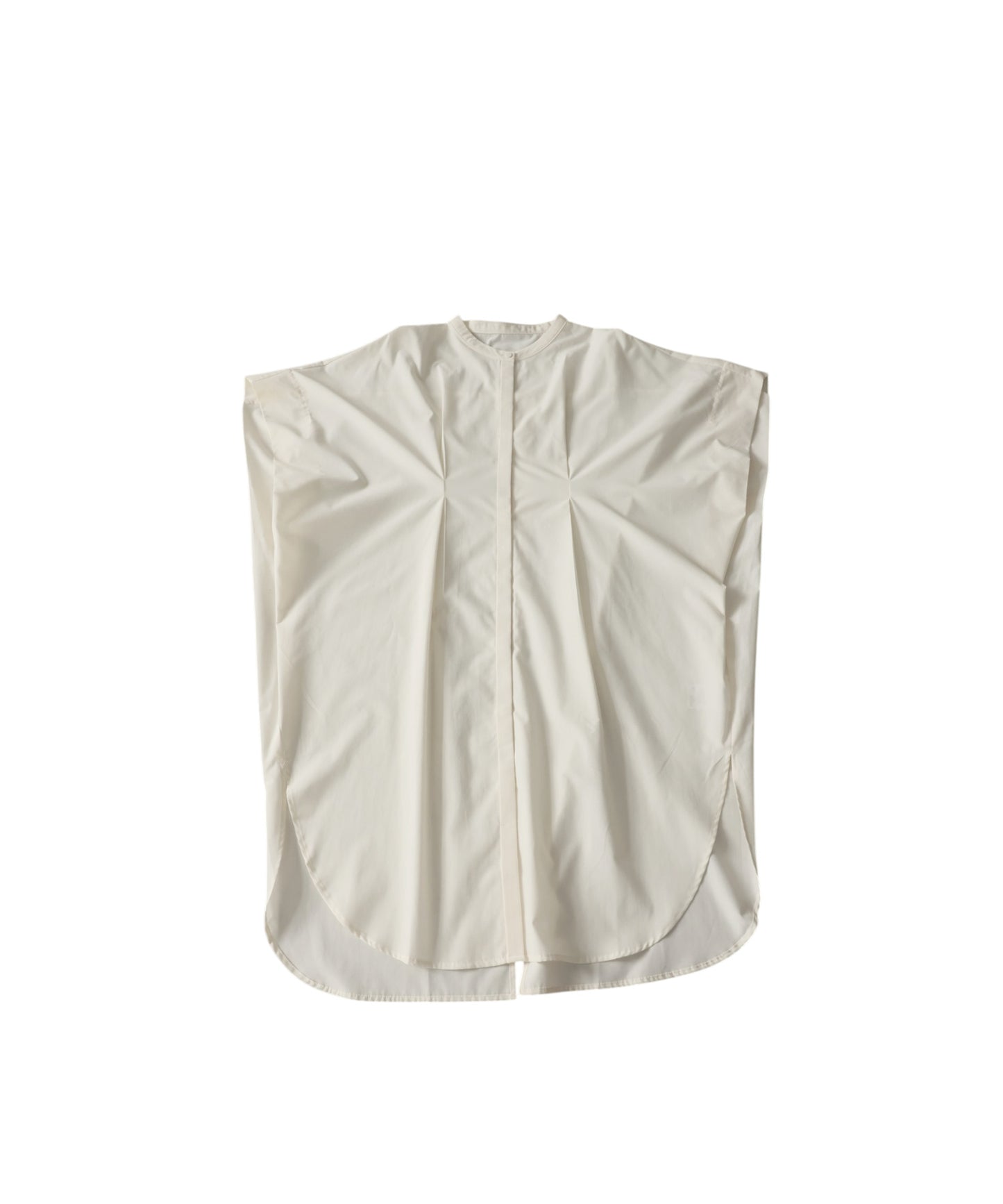 Band Collar, Five-Quarter Sleeve Long Shirt Ladies