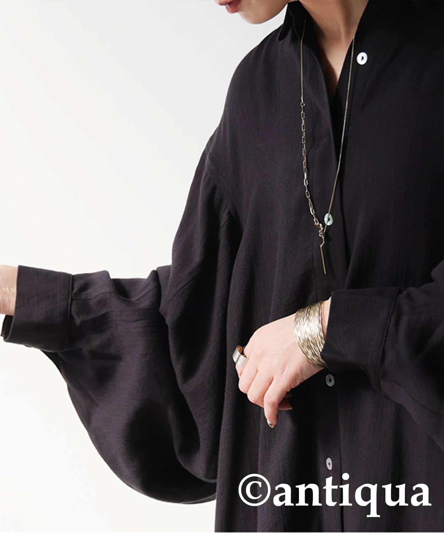 3D Sleeve Shirt Dress Ladies