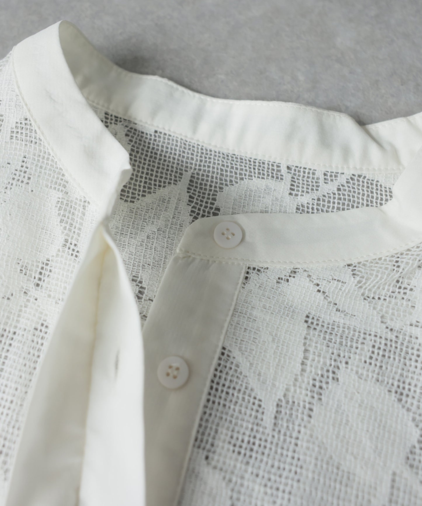Floral Lace Sheer Shirt Ladies